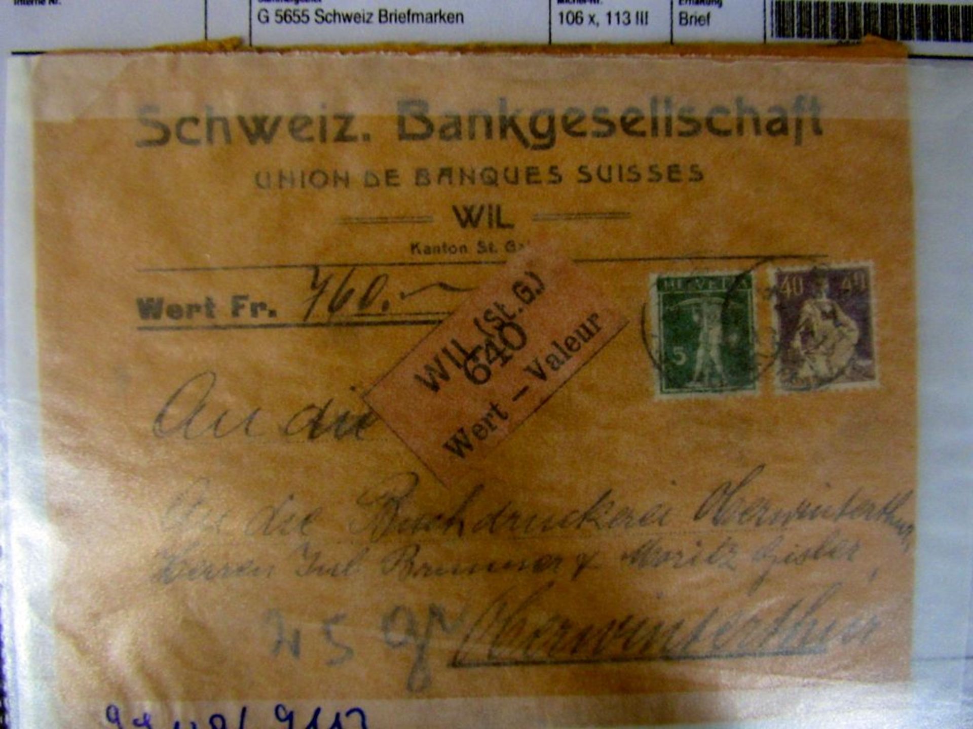 Ordner mit alten Briefmarken - Image 9 of 11