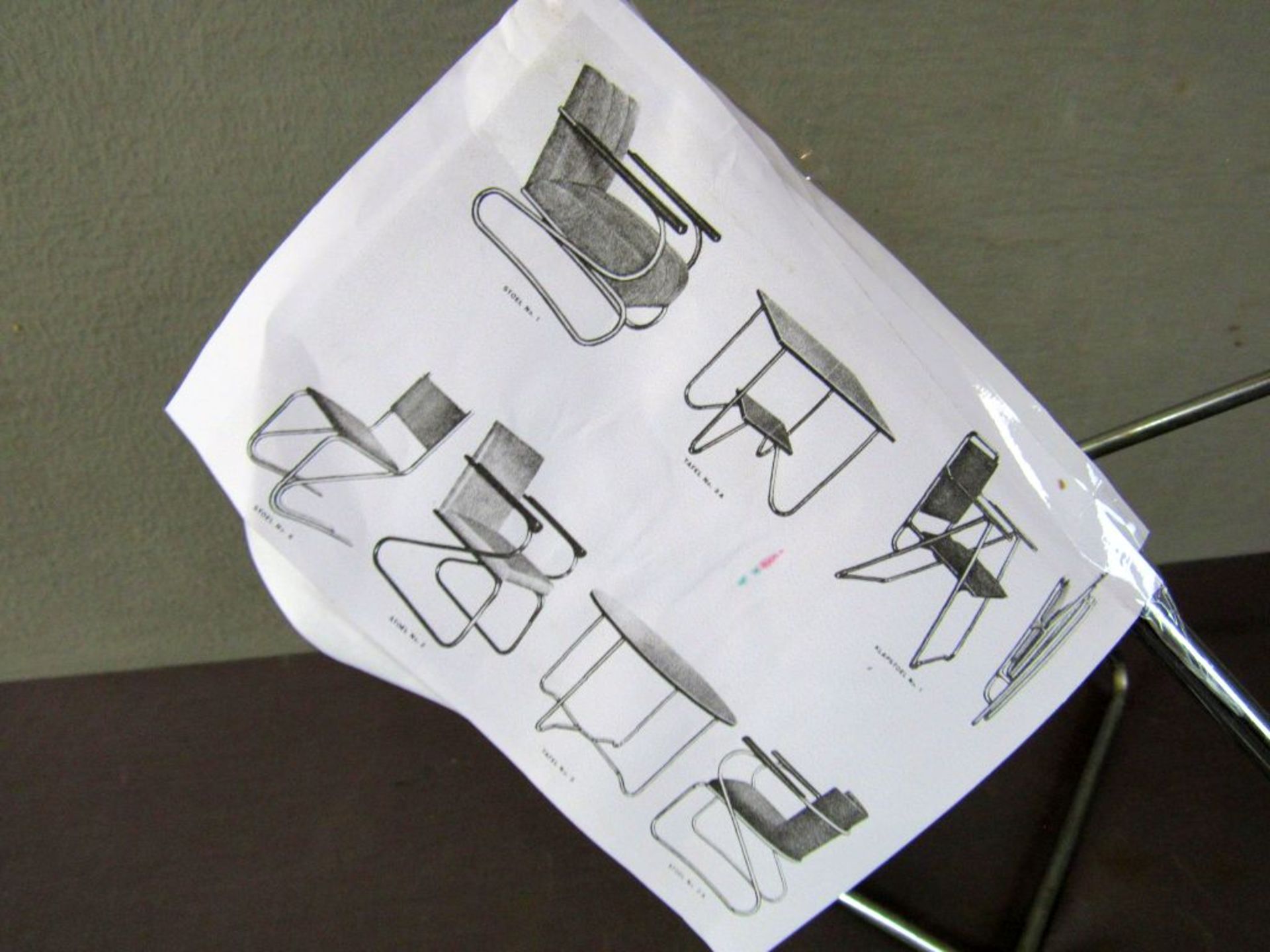 Chromentwurf eines Möbelstücks (Tisch - Image 3 of 6