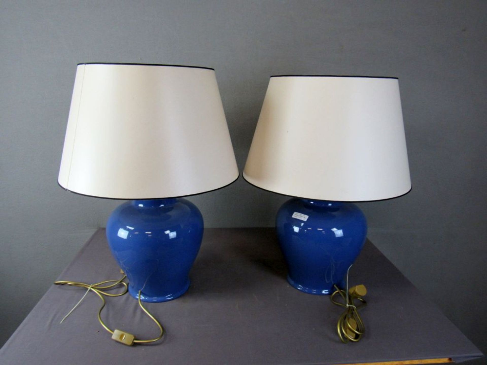Zwei große Tischlampen Vintage