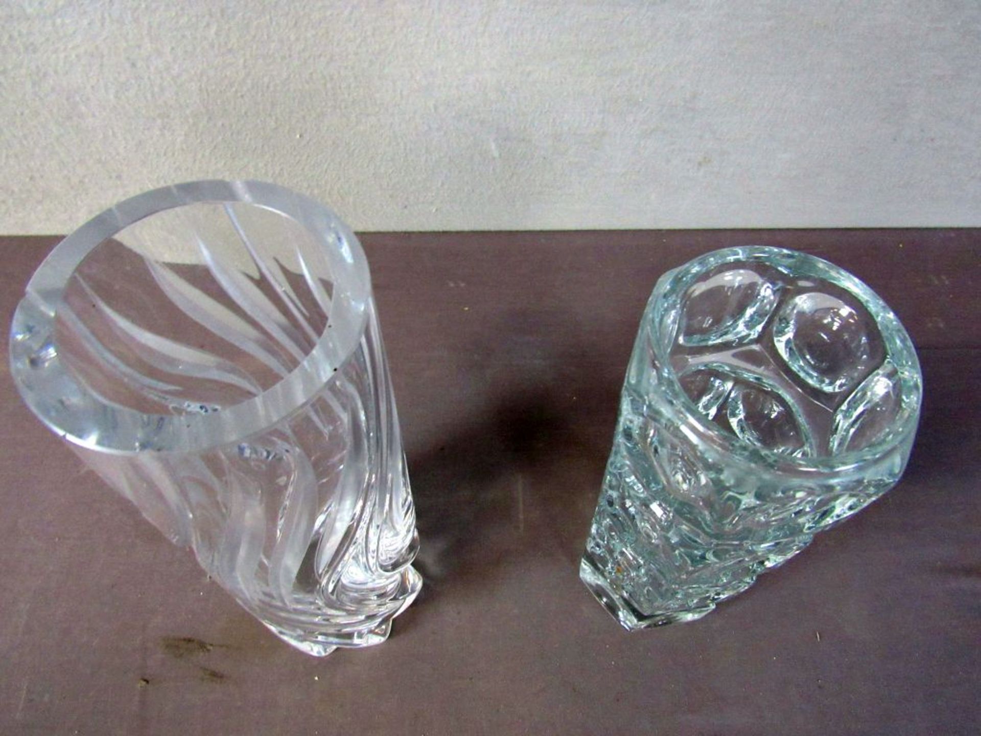 Zwei Designer Glasvasen 70er Jahre - Bild 5 aus 5