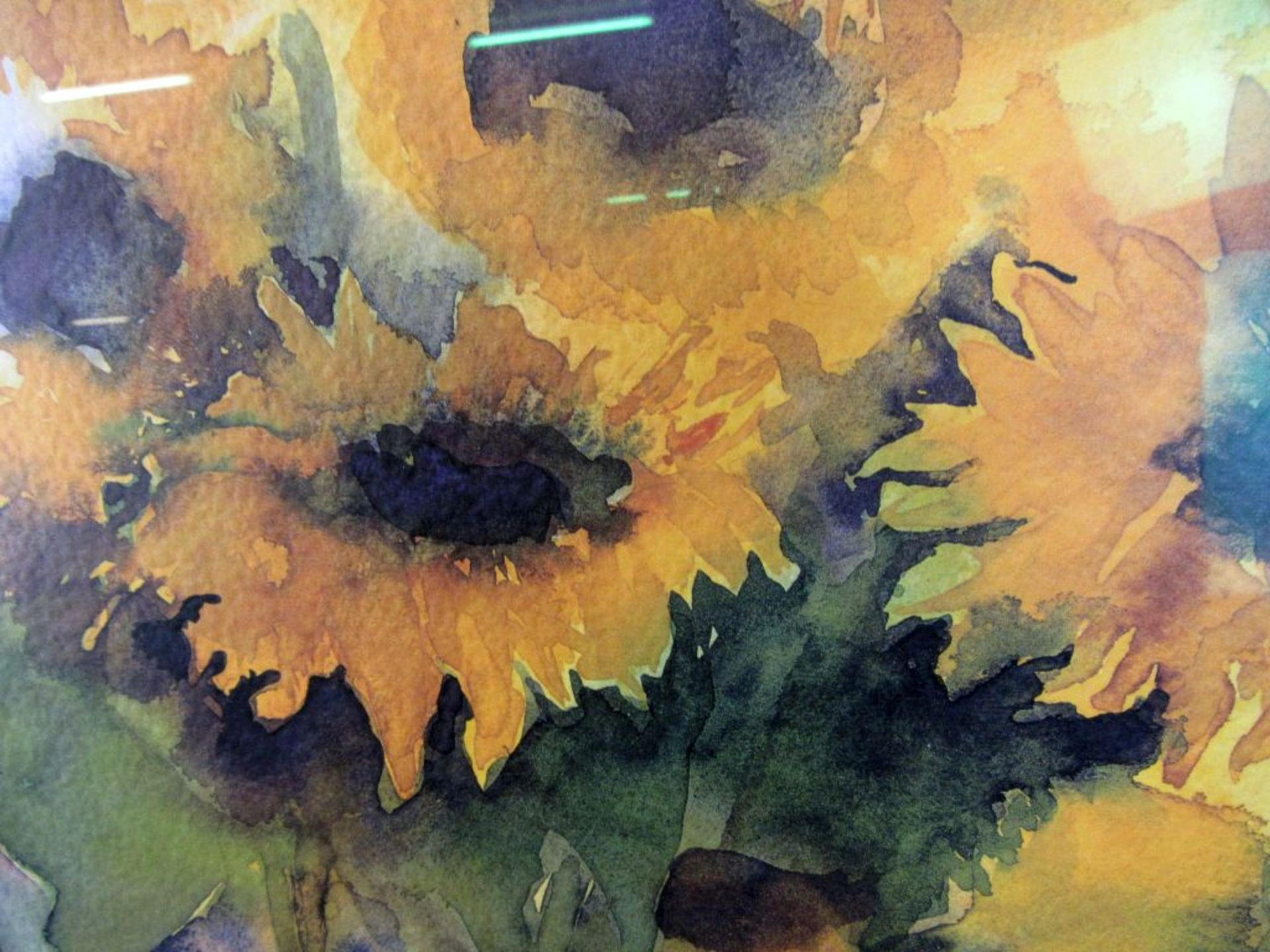 Aquarell Sonnenblumen unleserlich - Bild 5 aus 9