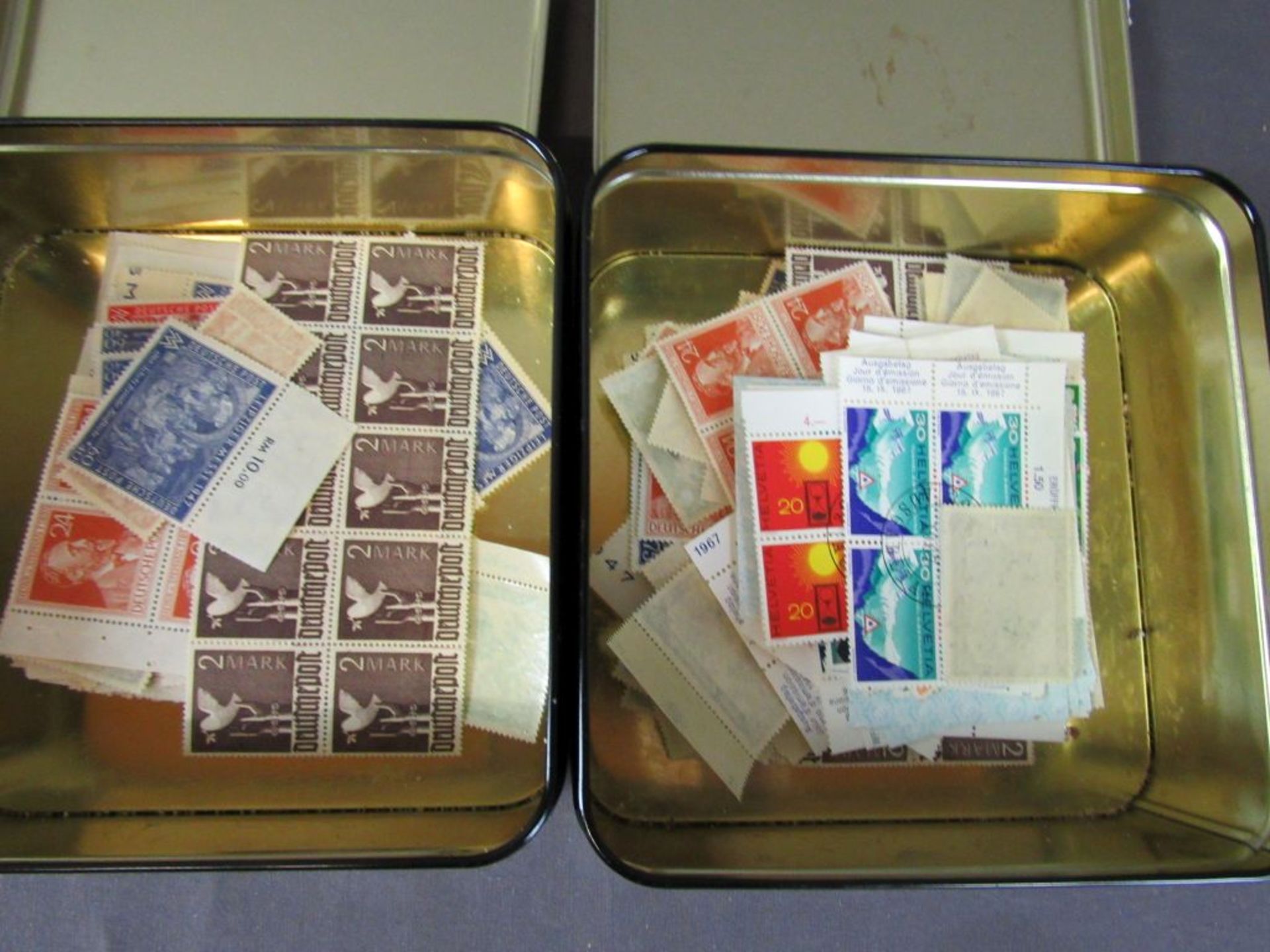 Briefmarken zwei Dosen SBZ postfrisch