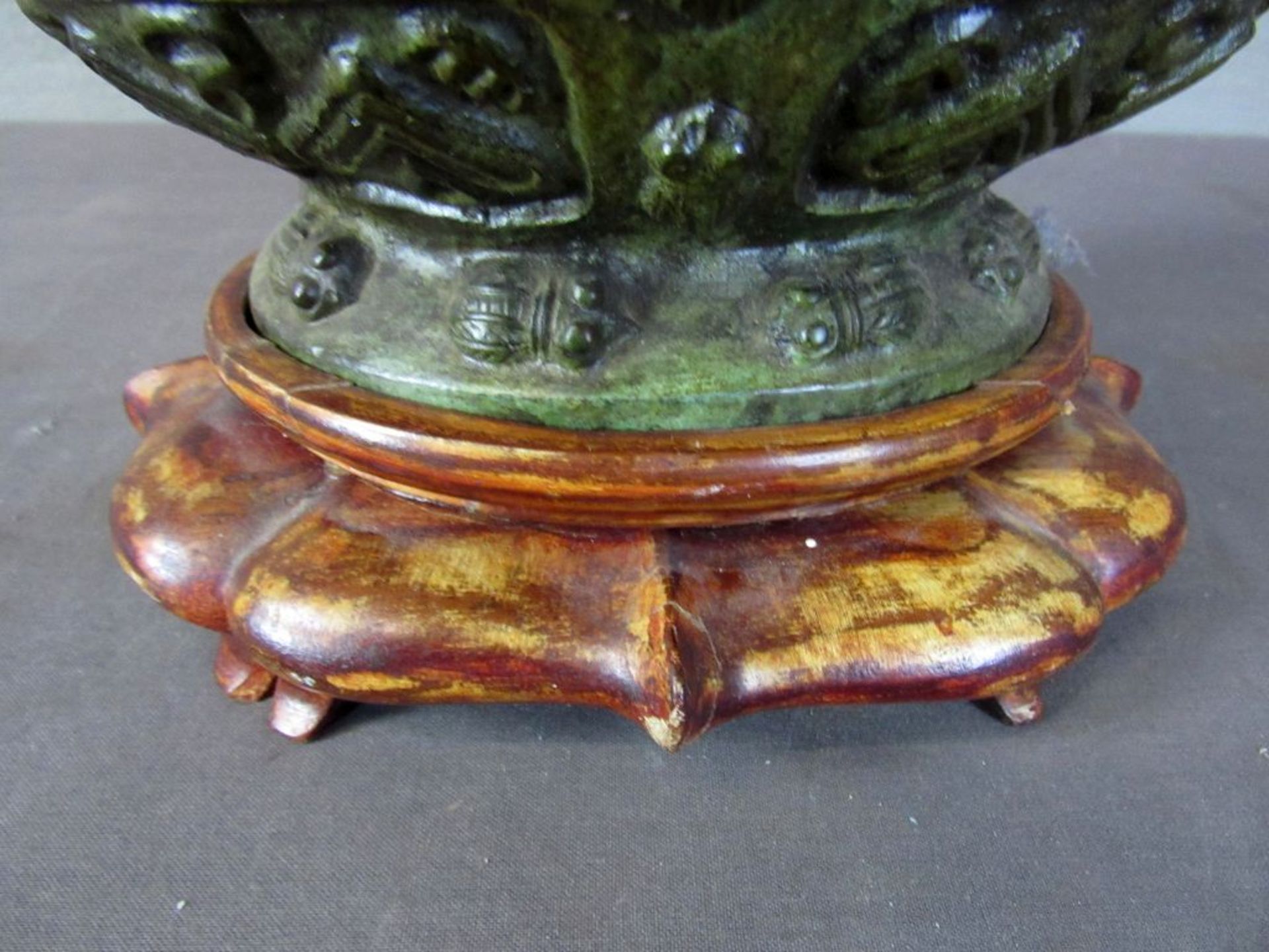 Bronzegefäß China im archaischen Stil - Image 6 of 9