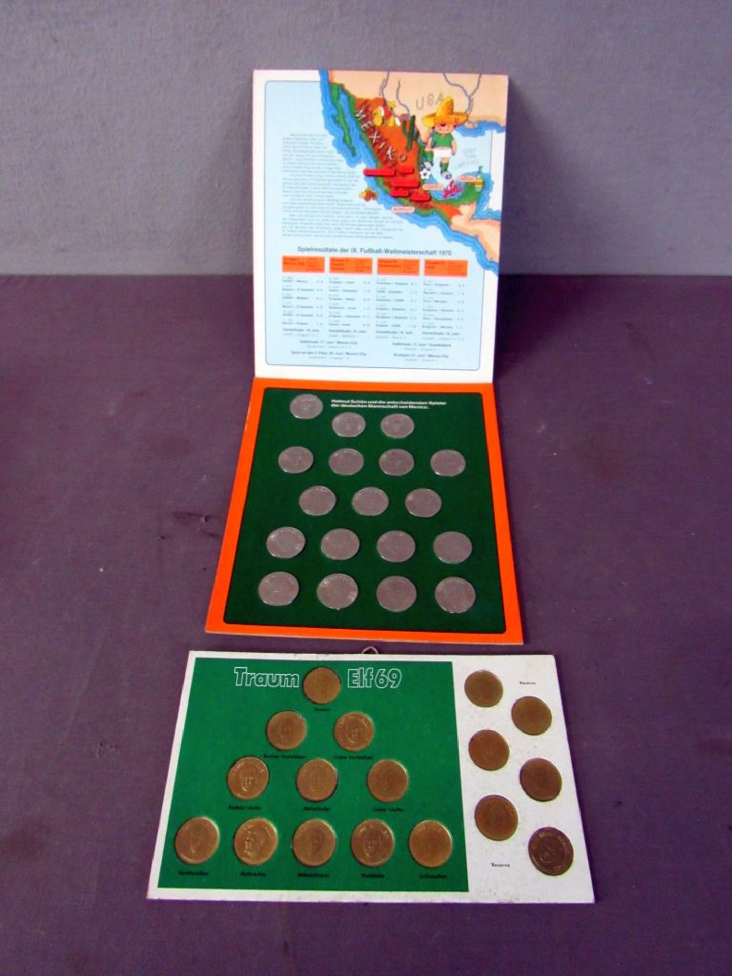 Reklame Münzen Mexico 1970