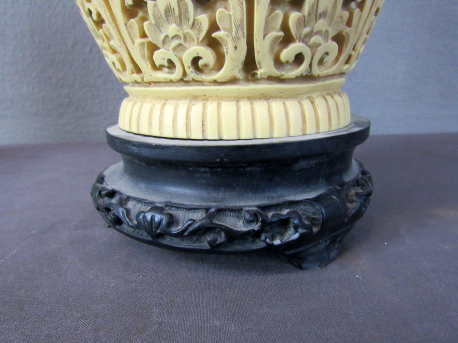 Asiatische Vase Masse 32cm - Image 9 of 10