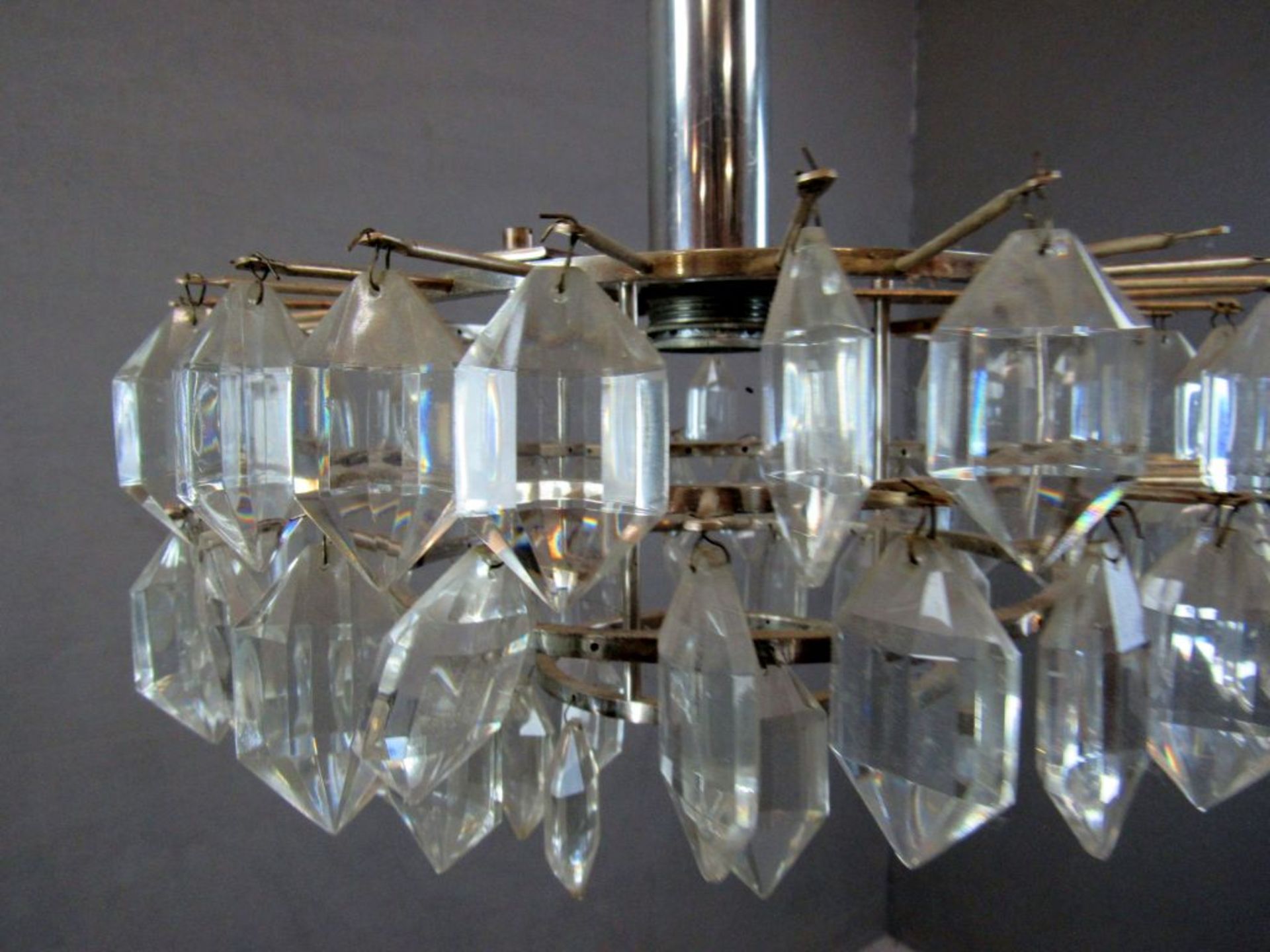 Deckenlampe Kristallbehangen 60er - Image 8 of 8