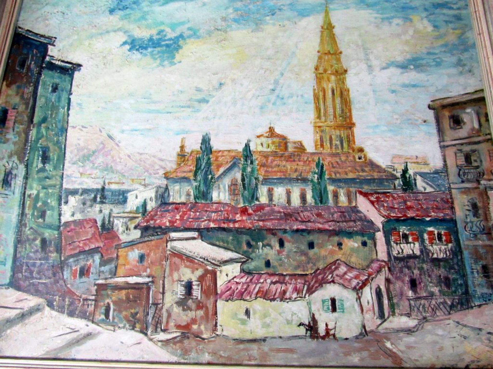 Ölbild 'Toledo Dom' unten rechts