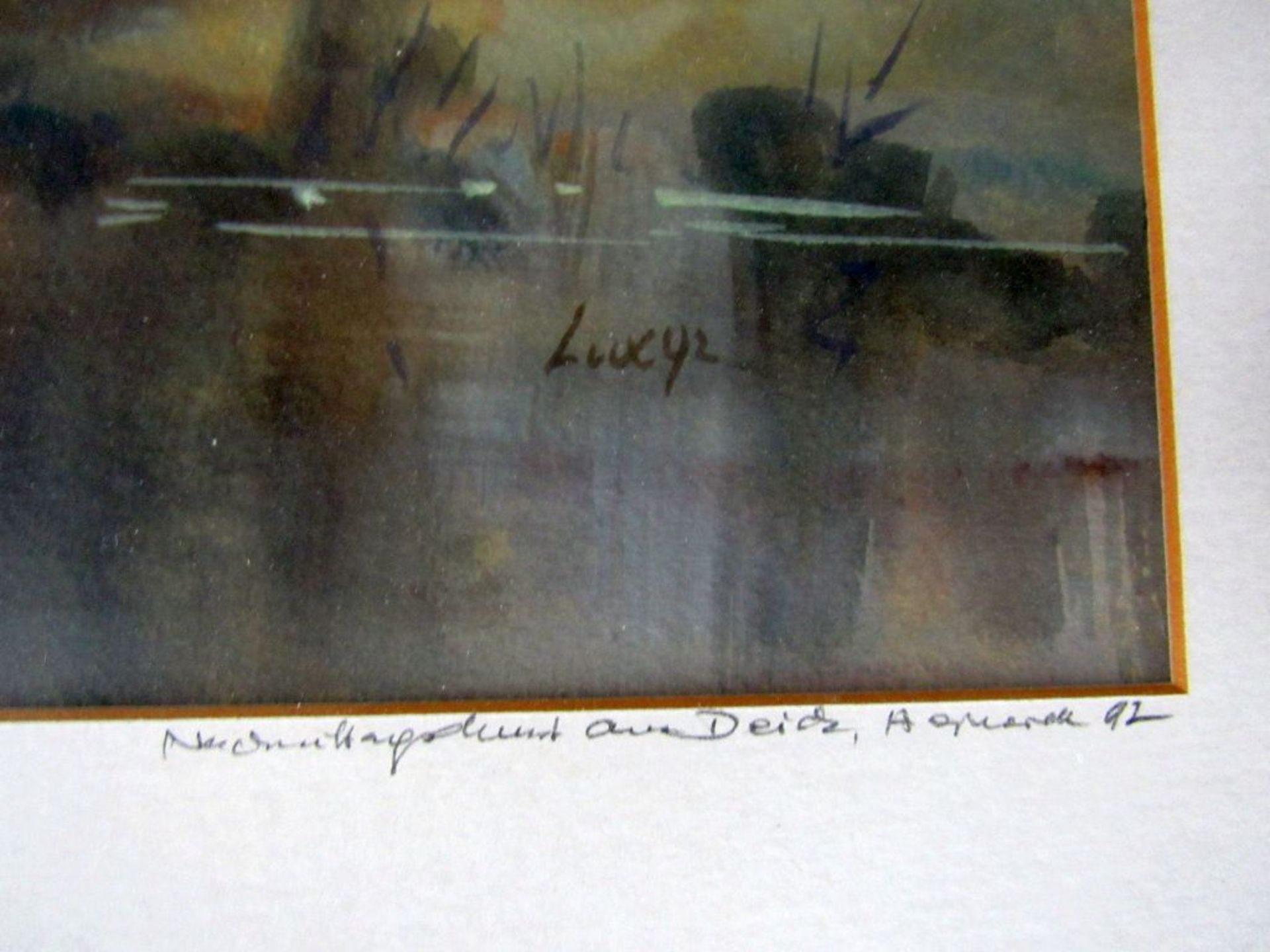 Aquarell signiert und betitelt - Bild 3 aus 9