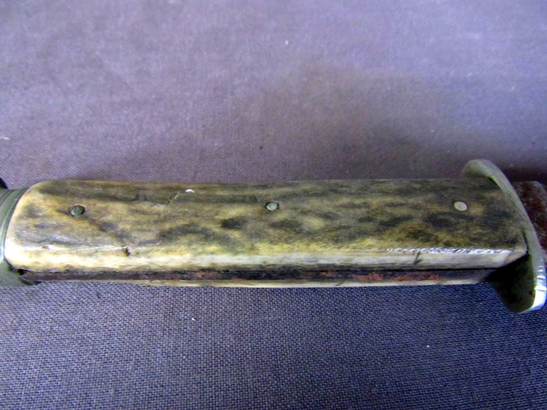 Antikes Jagdmesser um 1900 Gesamtlänge - Bild 4 aus 6