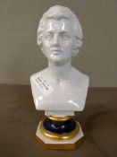 Porzellanskulptur Mozart 22cm