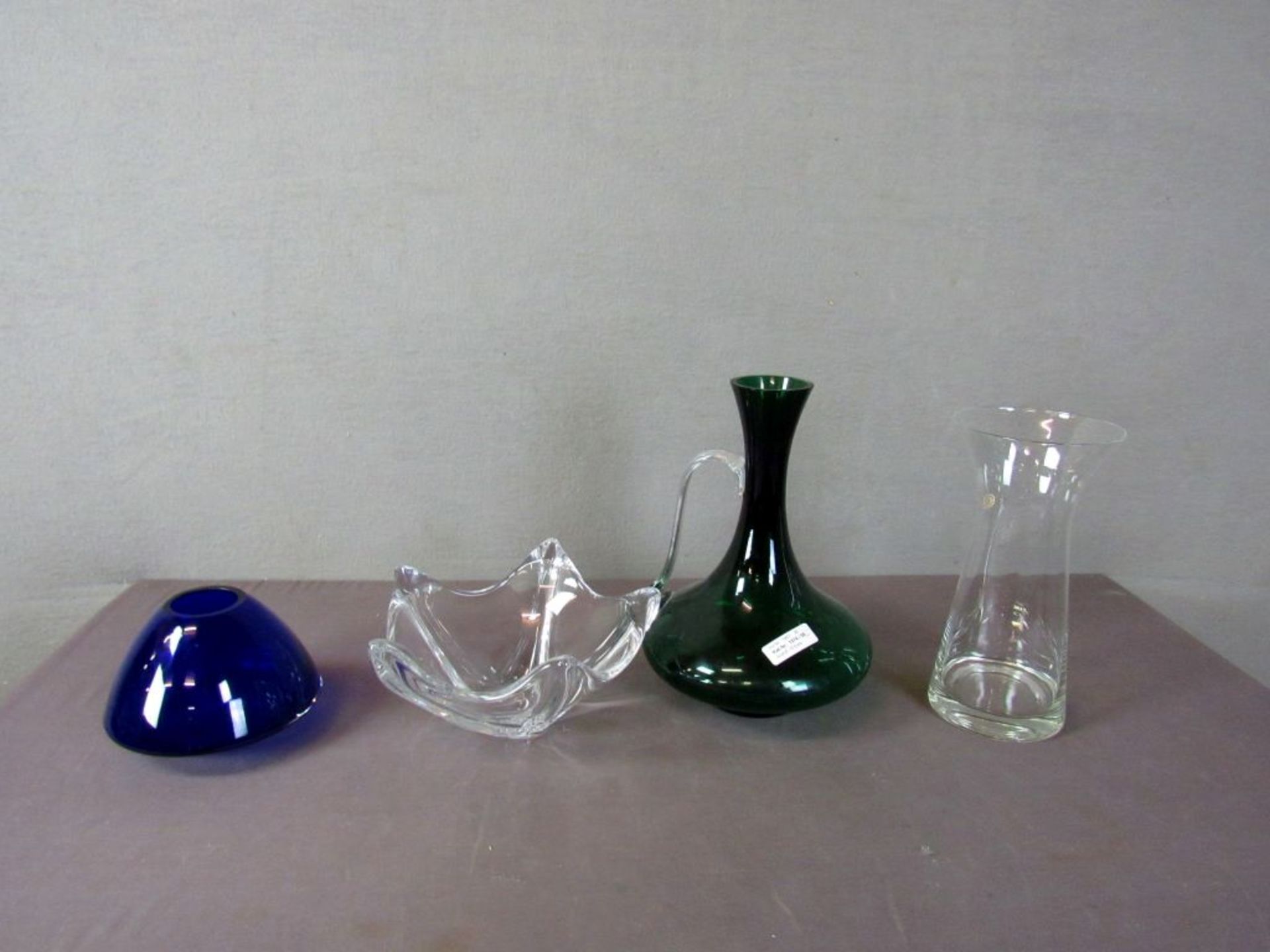 Vintage 4 Teile Glas teilweise