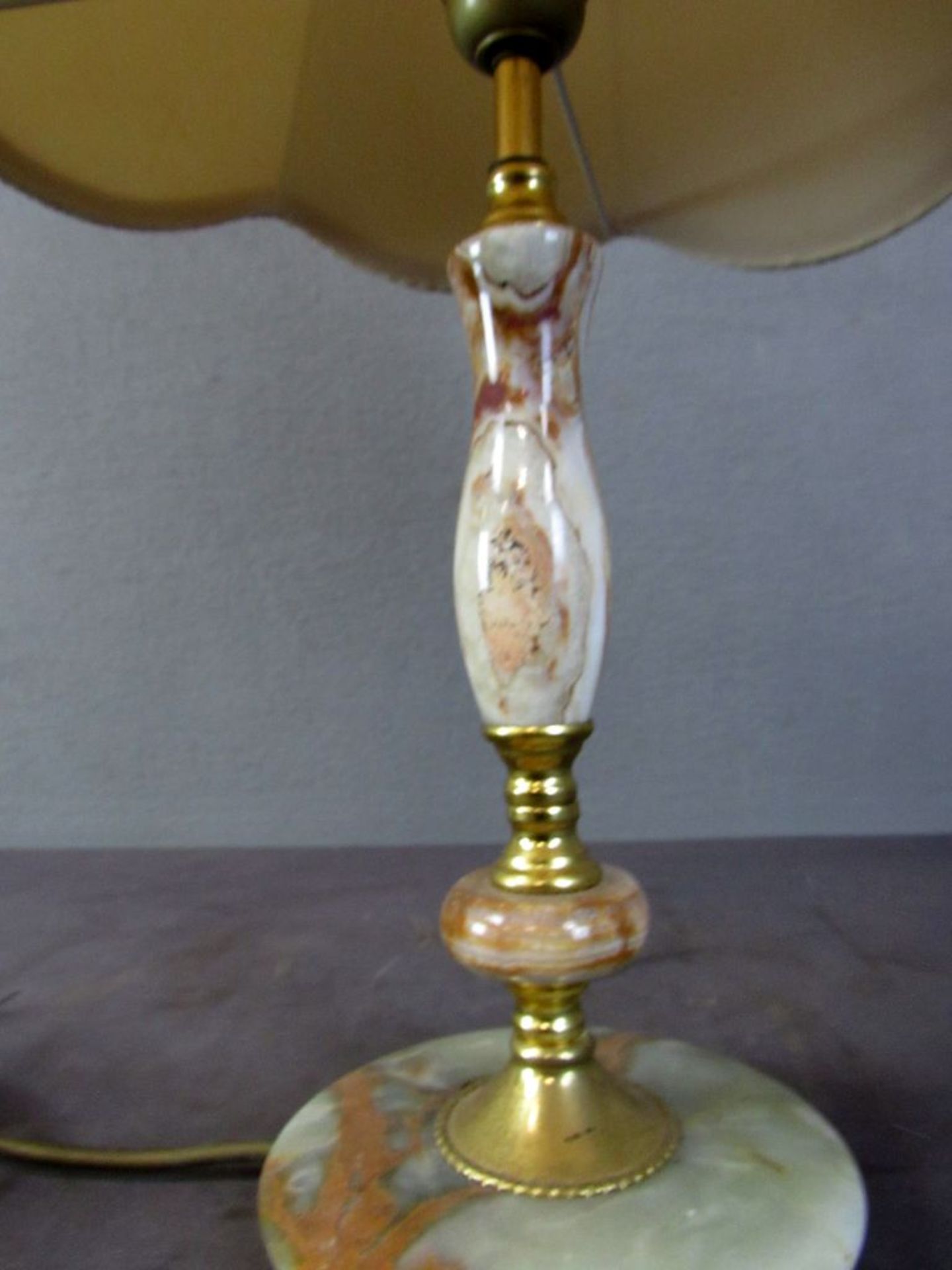 Tischlampe Marmor Messing 63 cm - Bild 5 aus 5