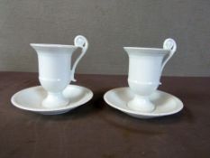 Zwei Porzellan Mokkabecher Fürstenberg