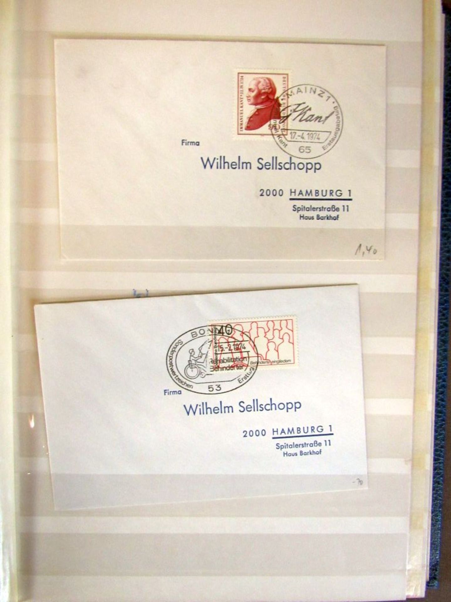 Konvolut Briefmarken und Briefe - Image 4 of 6