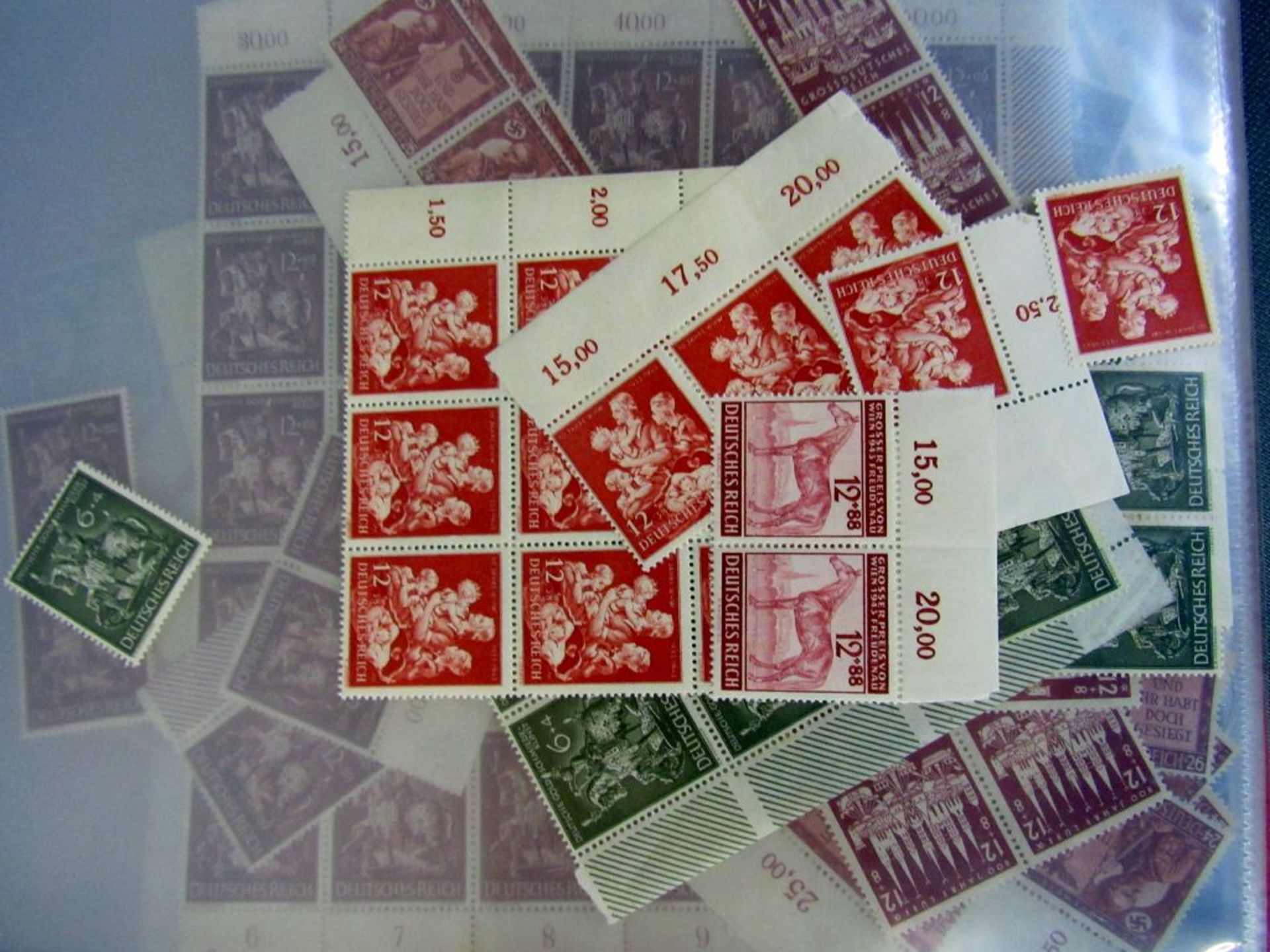 Mappe mit Briefmarken 3.Reich - Image 6 of 6