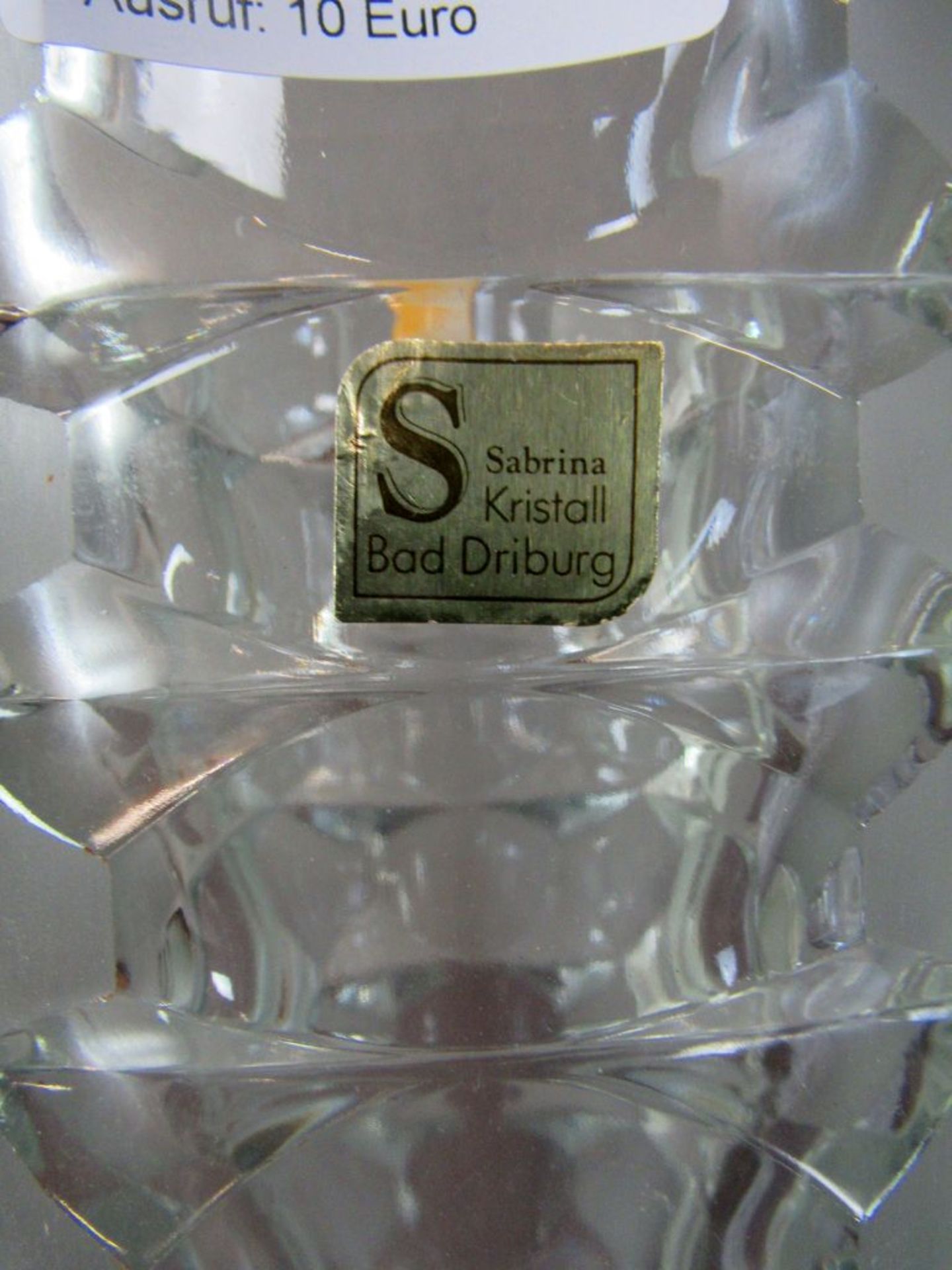 3 Vintage Kristallglas Vasen - Image 4 of 5