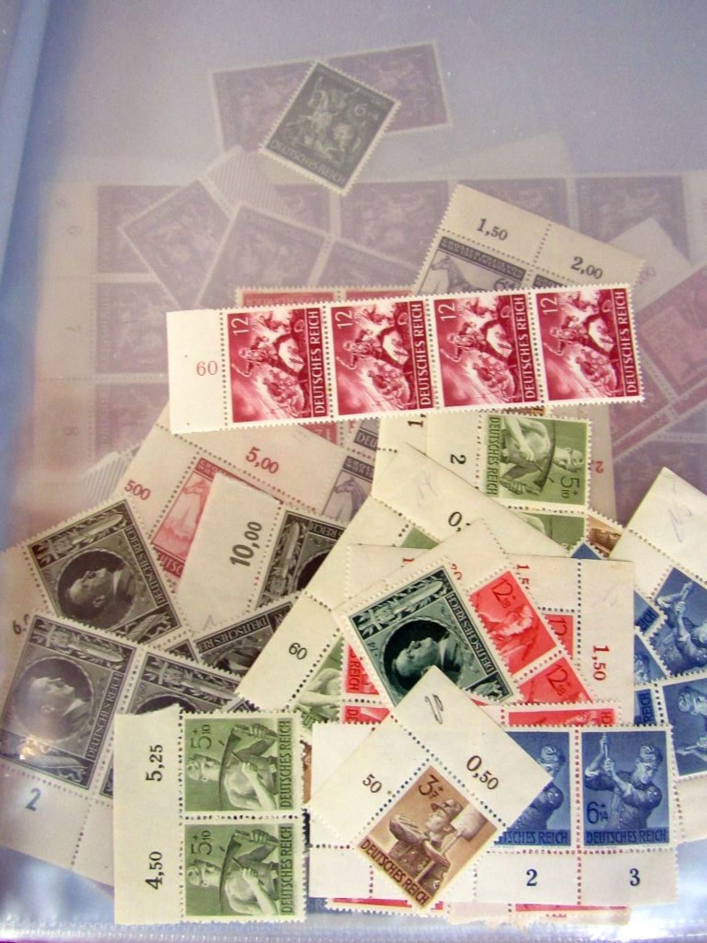 Mappe mit Briefmarken 3.Reich - Image 5 of 6