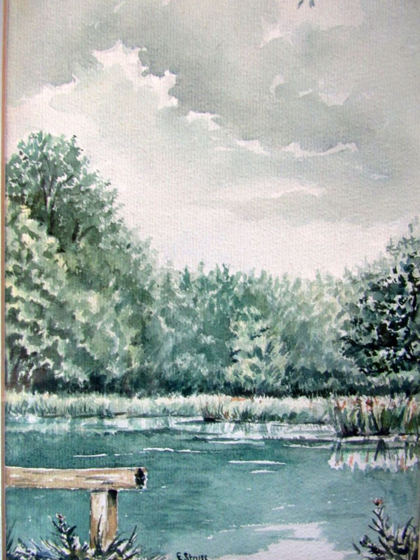 Aquarell gerahmt signiert Struse 55x65