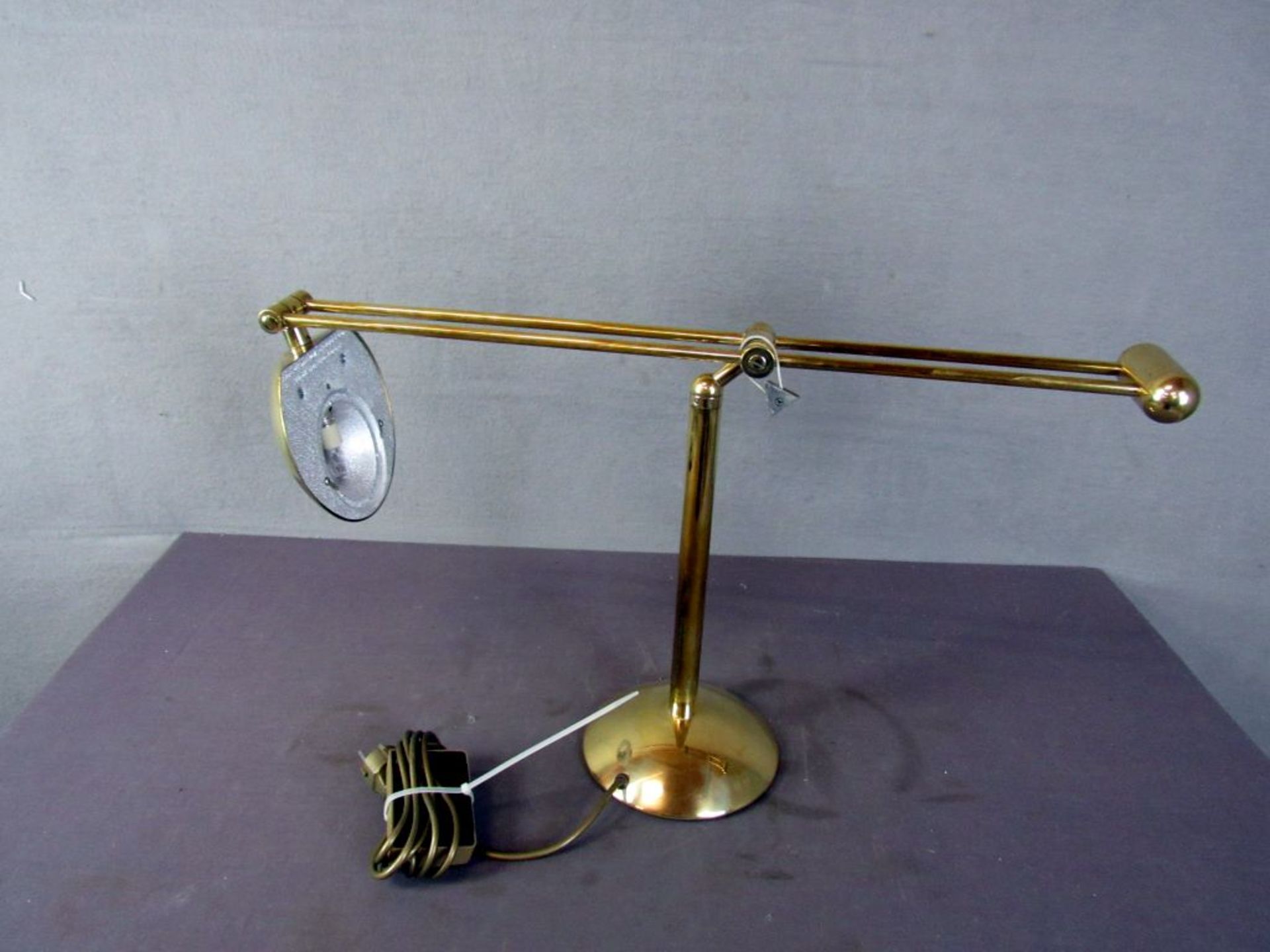 Schreibtisch bzw. Stehlampe Messing - Image 4 of 7