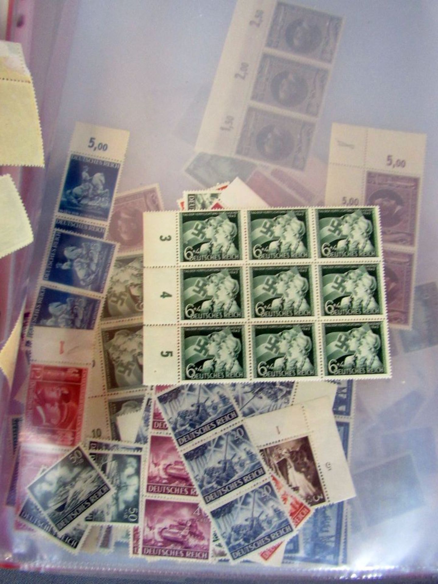 Mappe mit Briefmarken 3.Reich - Image 3 of 6