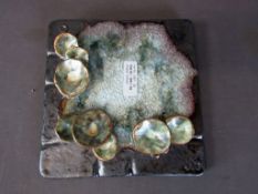 Wandkachel 60er Jahre Keramik 22x22