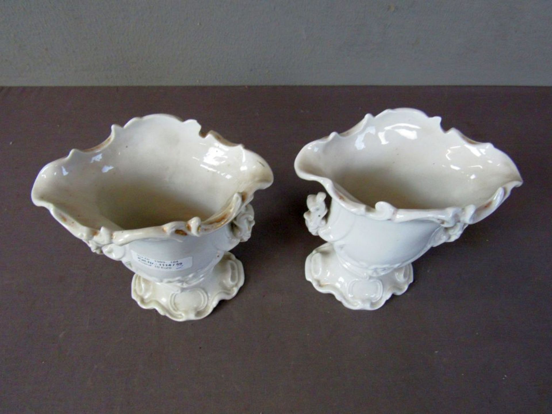 Zwei Vasen signiert SPM um 1900 20cm - Image 5 of 7