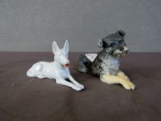 Porzellanfigur Hund Goebel Länge:15cm
