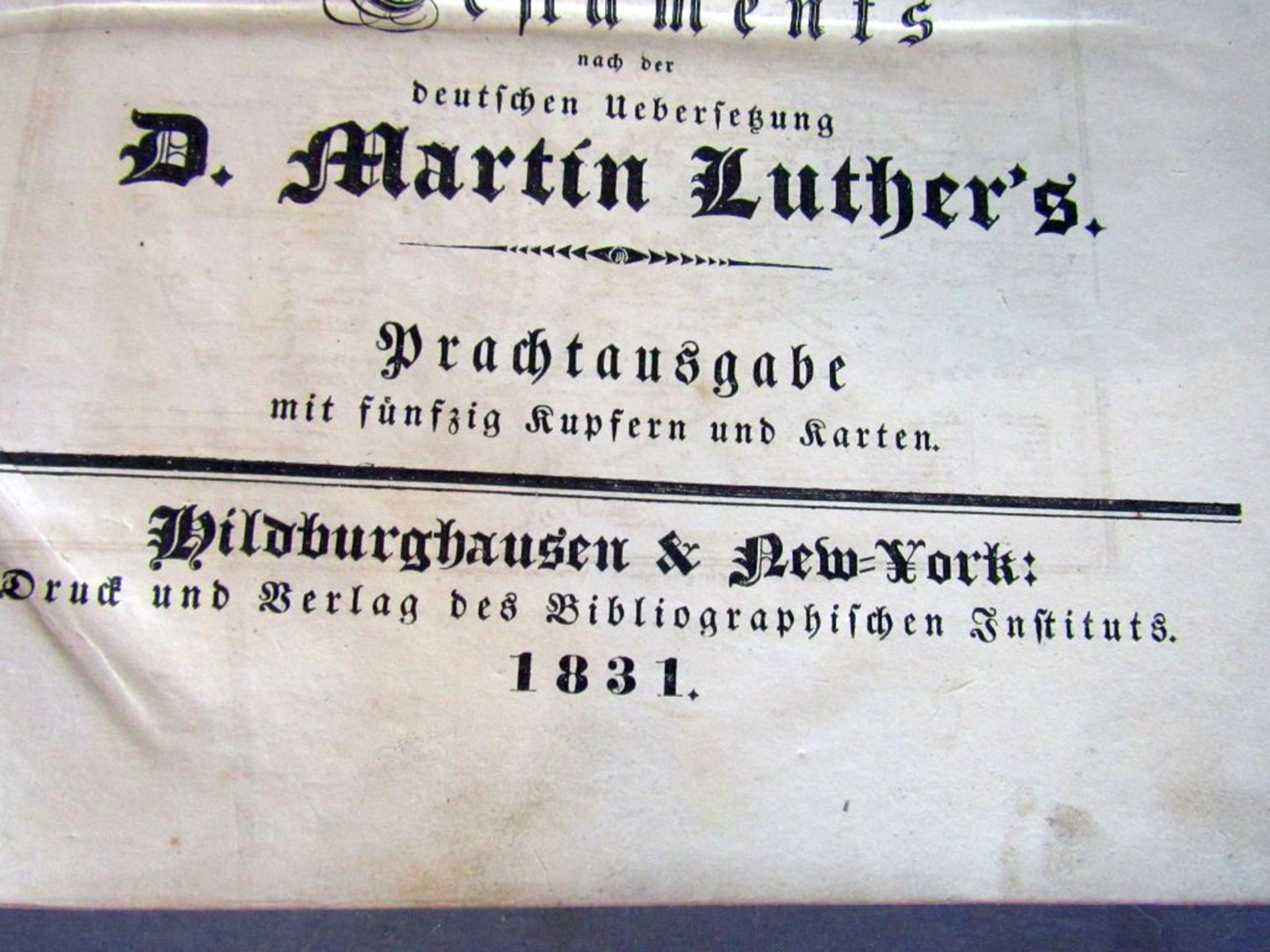 Antike Bibel 1831 Prachtausgabe - Image 4 of 7