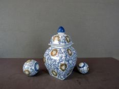 3 Teile Keramik asiatisch 33-11