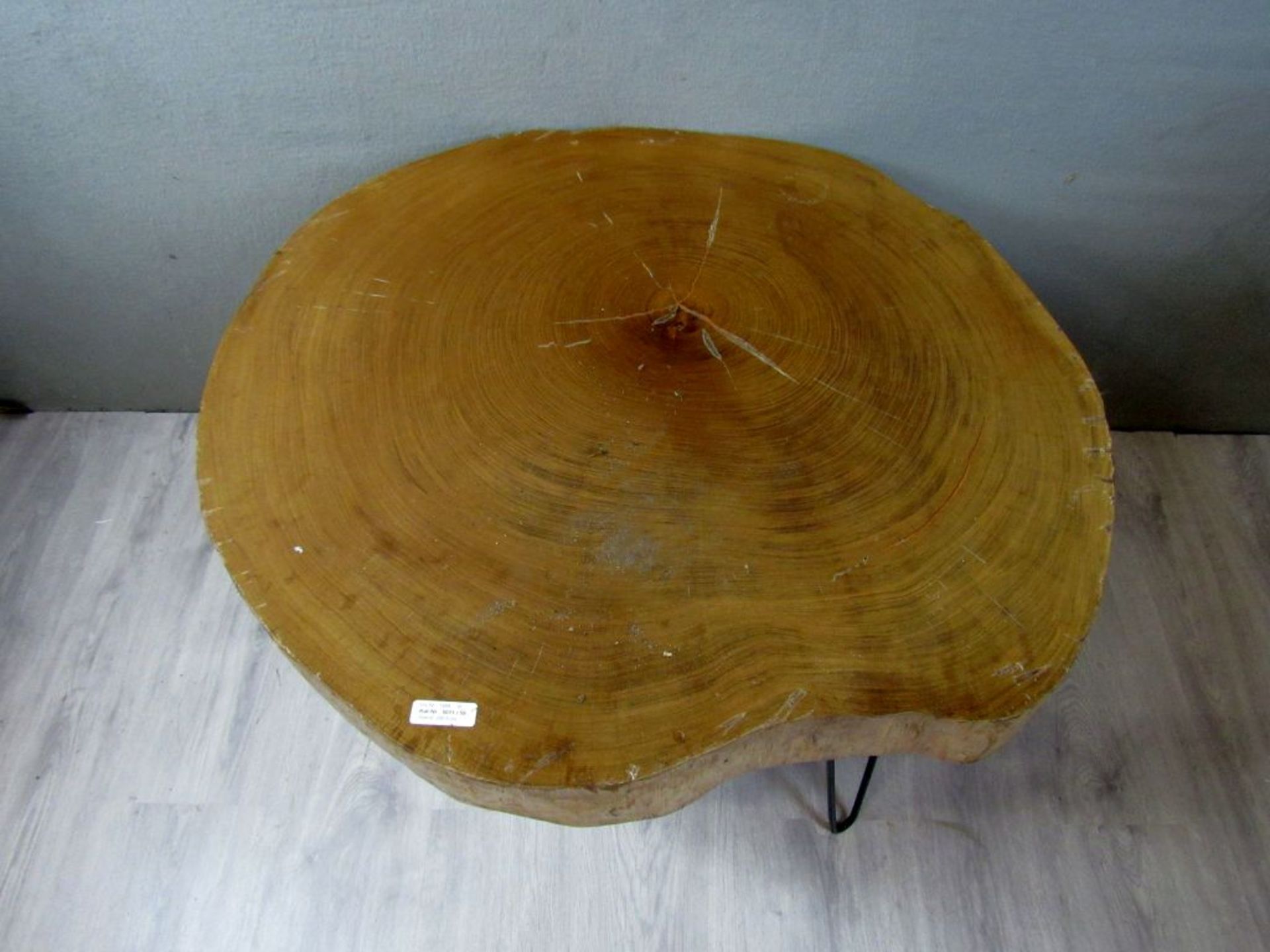 Designertisch aus schwerer Baumscheibe - Image 2 of 8
