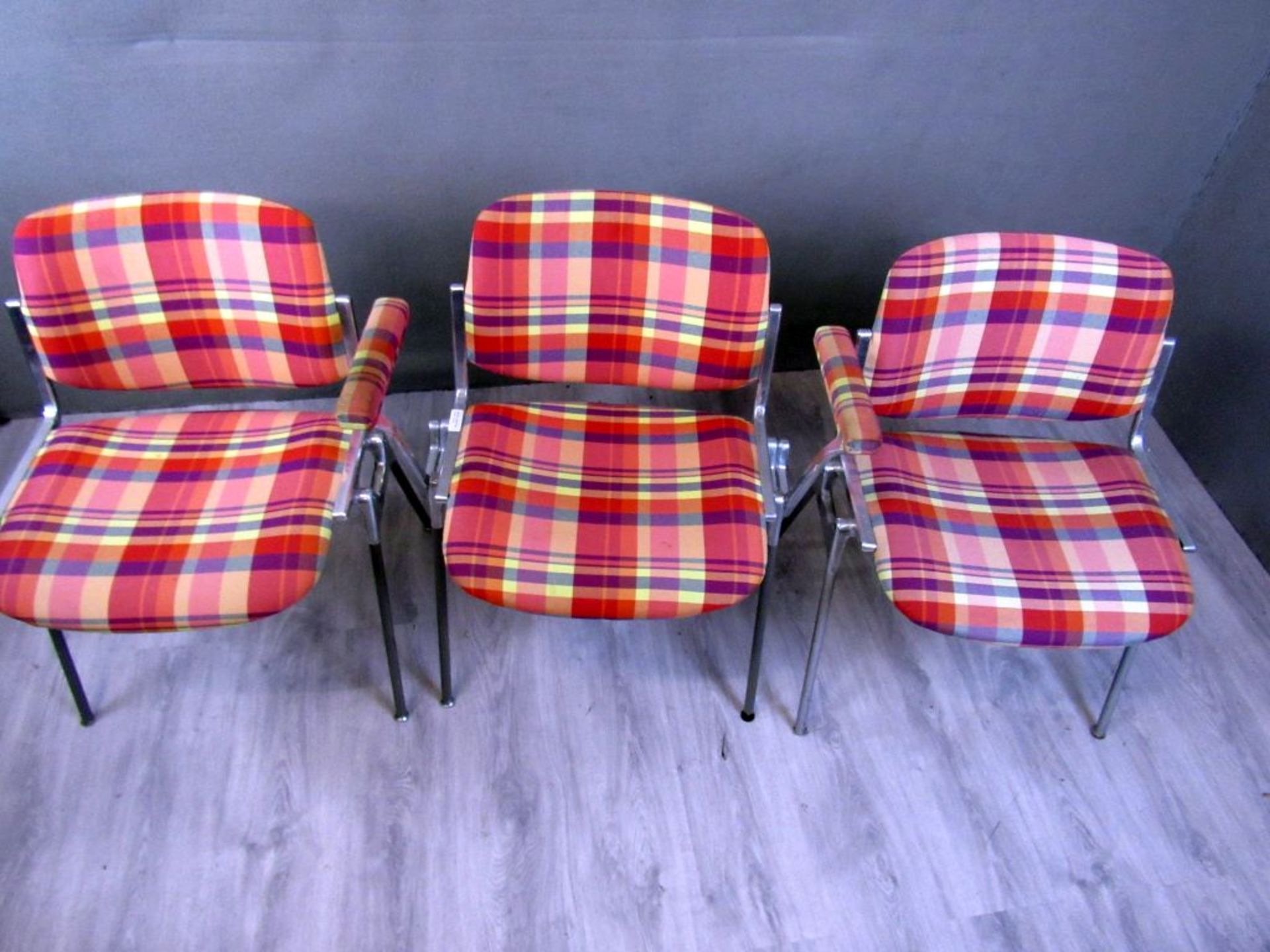 Drei Vintage Stühle 60er Jahre - Image 2 of 10