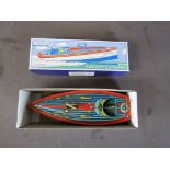 Blechspielzeug Schilling Speedboot