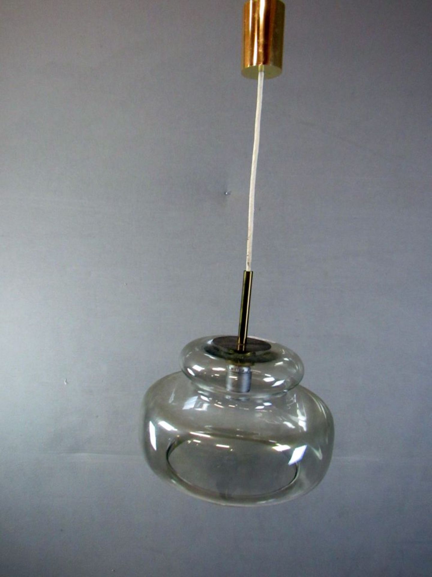 Deckenlampe 60er Jahre Glas ca. 29 cm