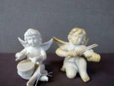 Zwei musizierende Engel Rosenthal 10cm