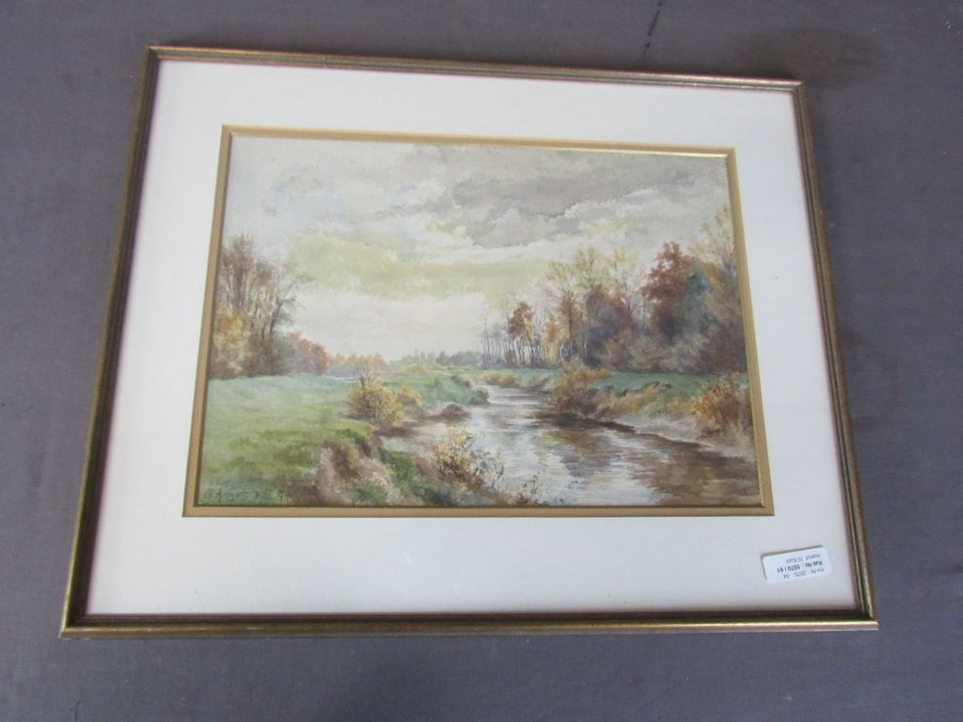 Aus Galerieauflösung Gemälde Aquarell - Bild 2 aus 8