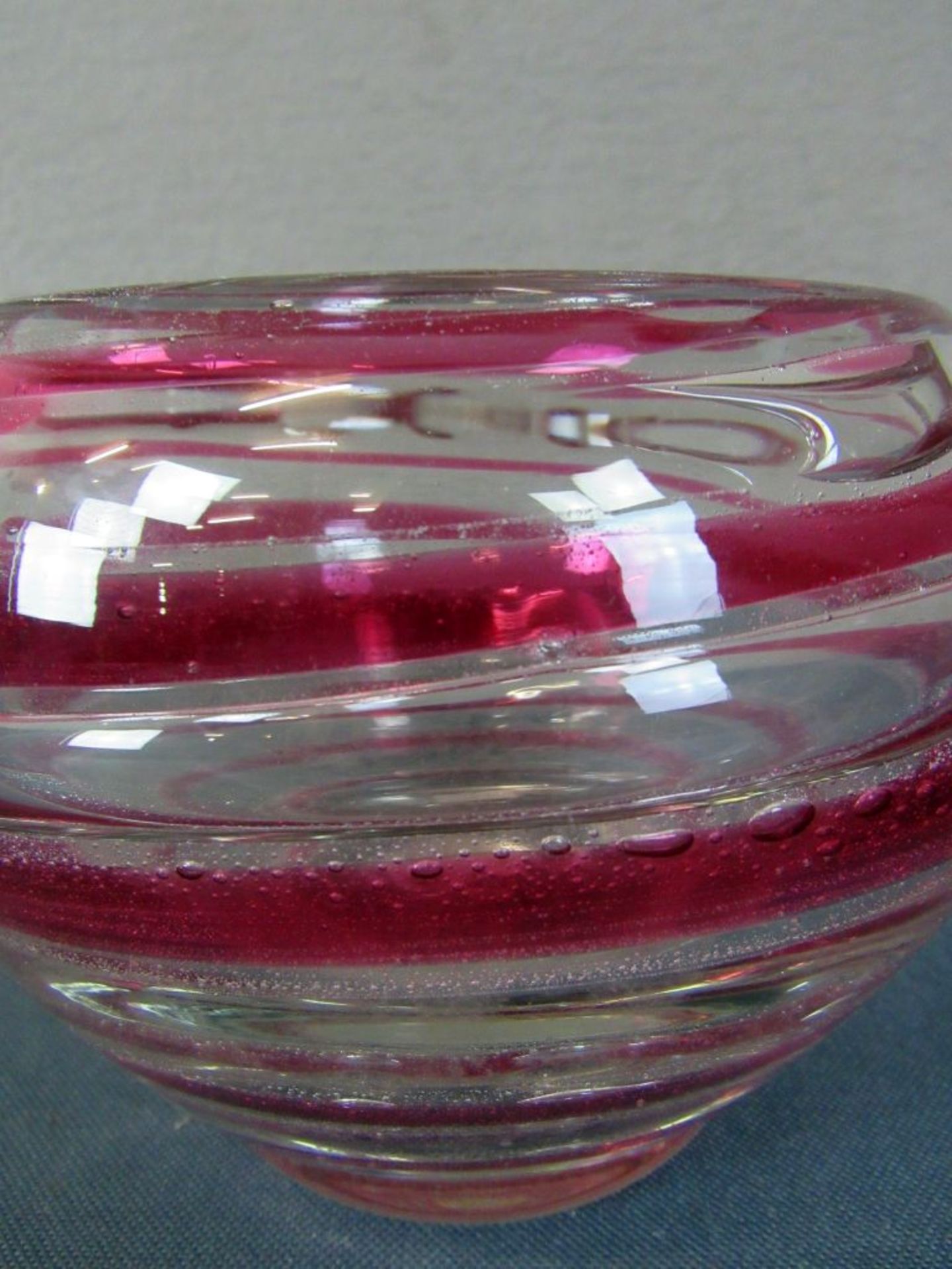 Designer Glasschale wohl 60er Jahre - Bild 3 aus 5