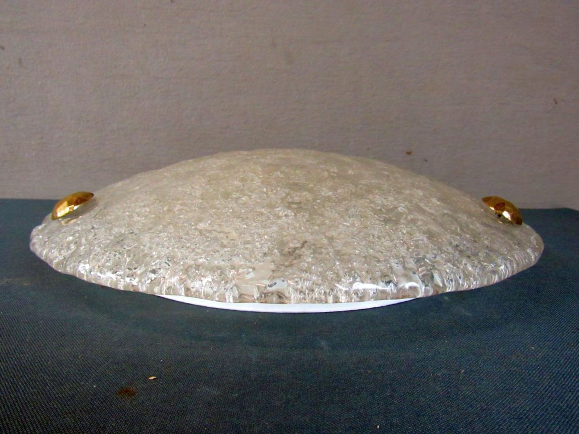 Deckenlampe Eisglas Plafoniere 43cm - Image 2 of 7