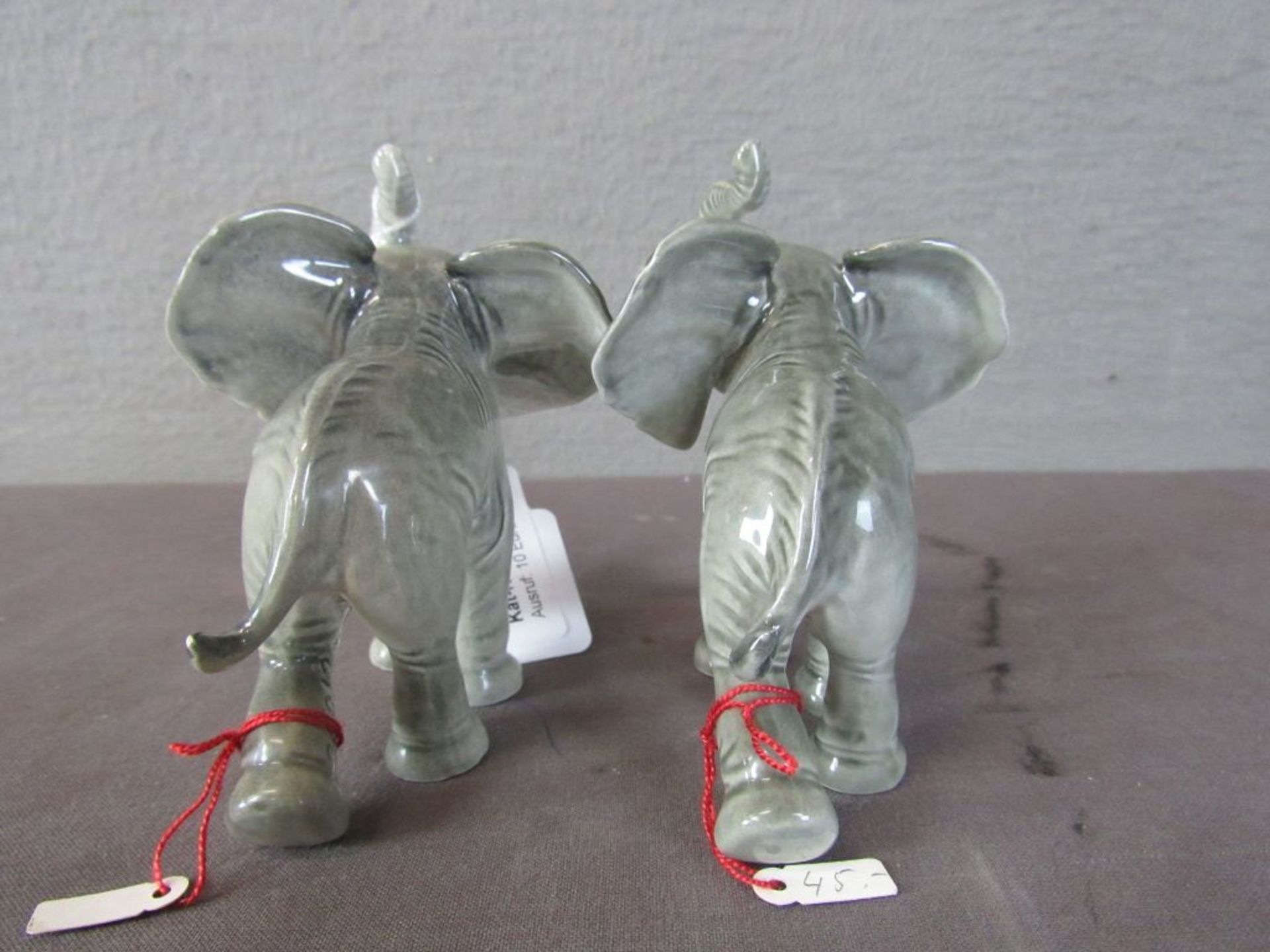 Zwei Porzellanfiguren Goebel Elefanten - Image 5 of 6