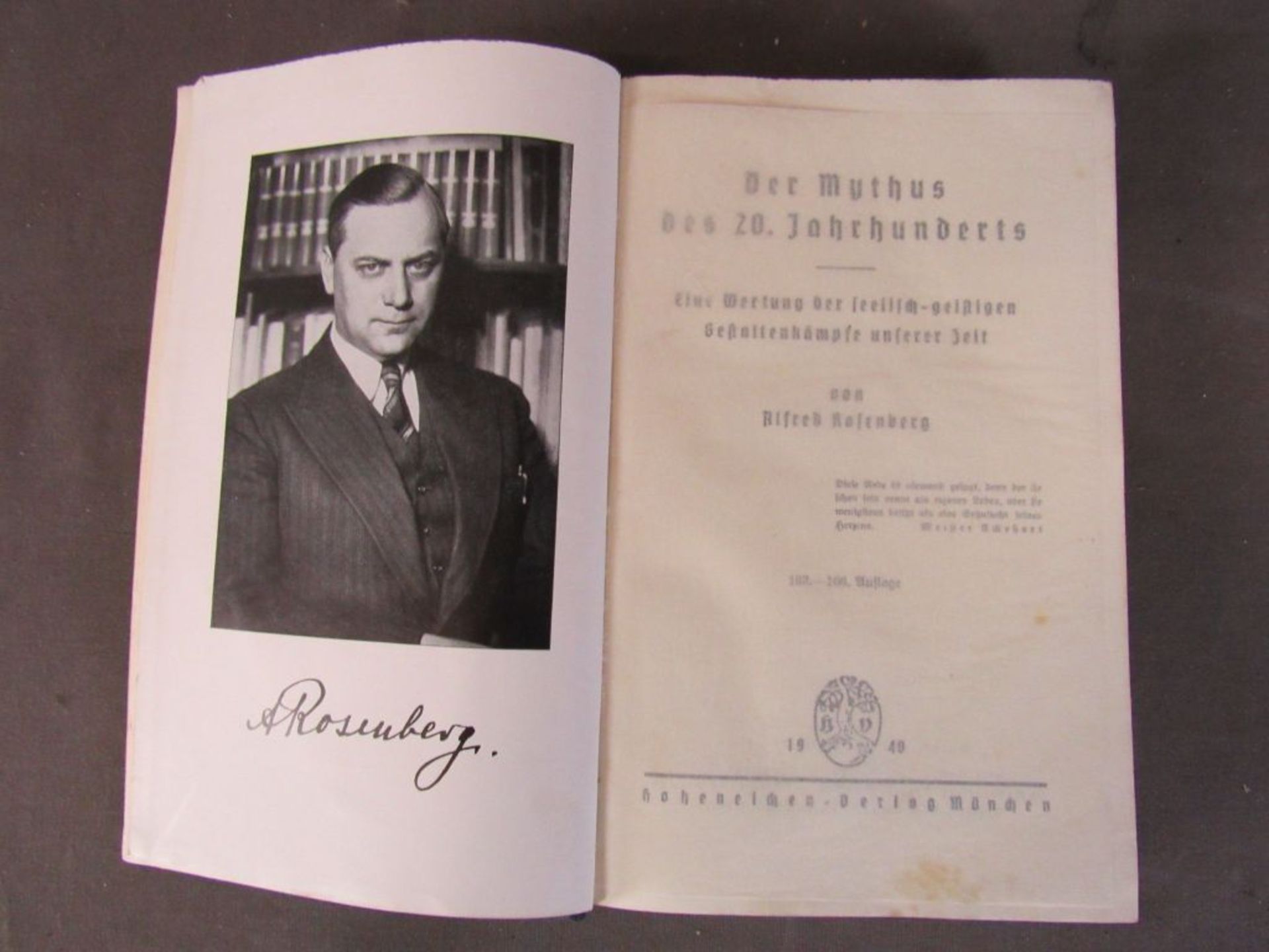 3. Reich Buch Alfred Rosenberg der - Image 2 of 4