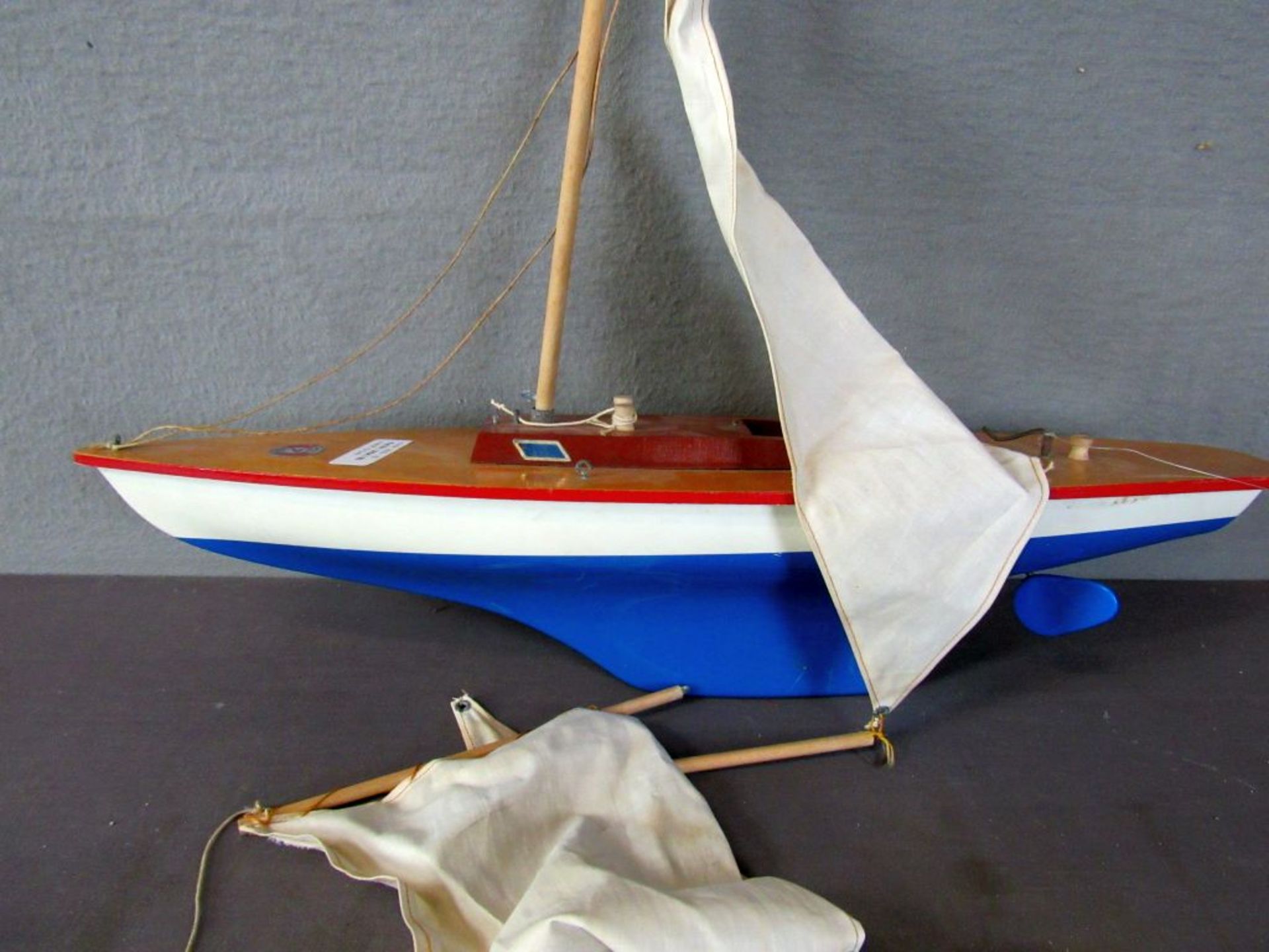 Spielzeug Modellschiff 50er Jahre 56cm - Image 3 of 6