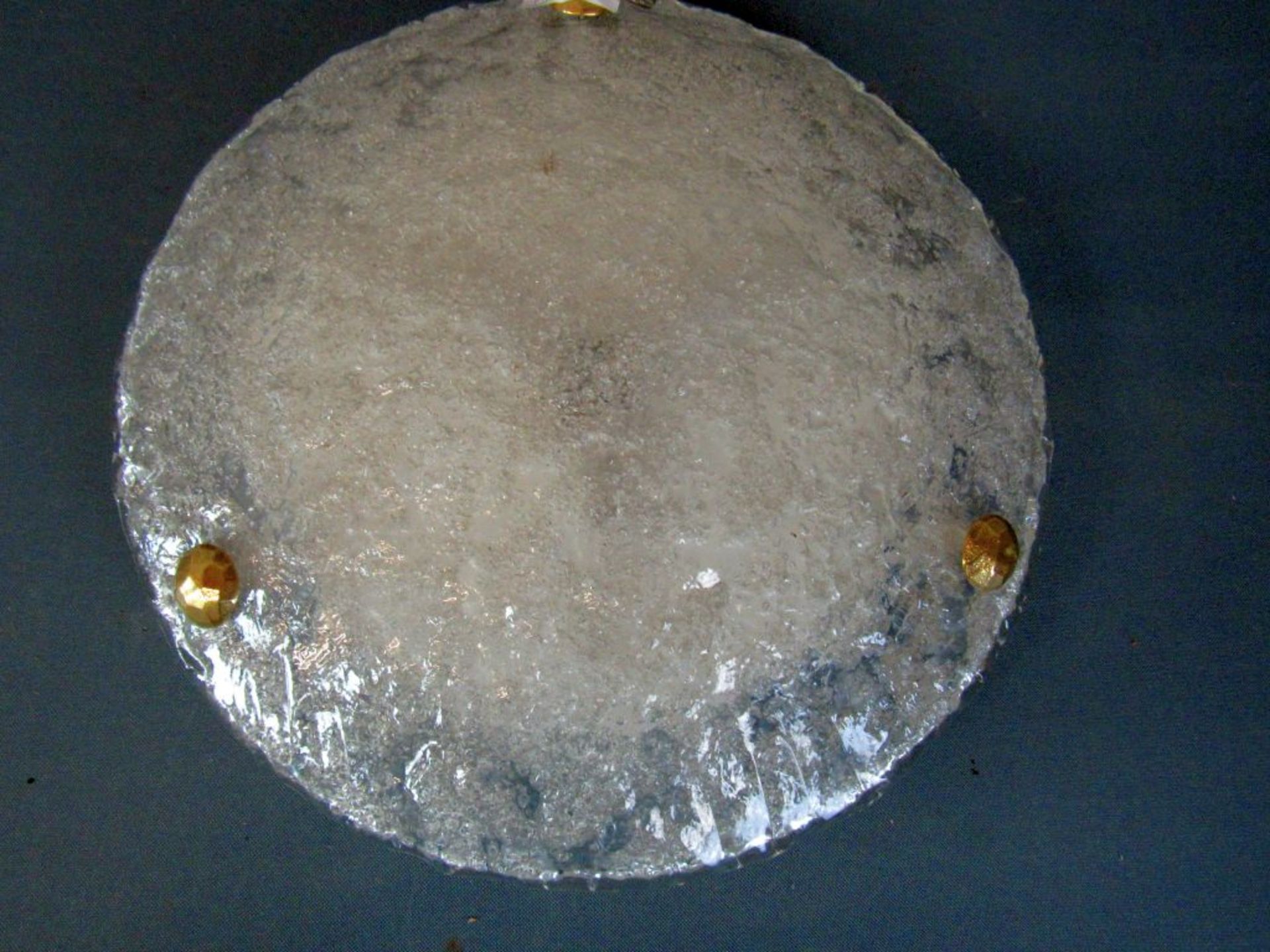 Deckenlampe Eisglas Plafoniere 43cm