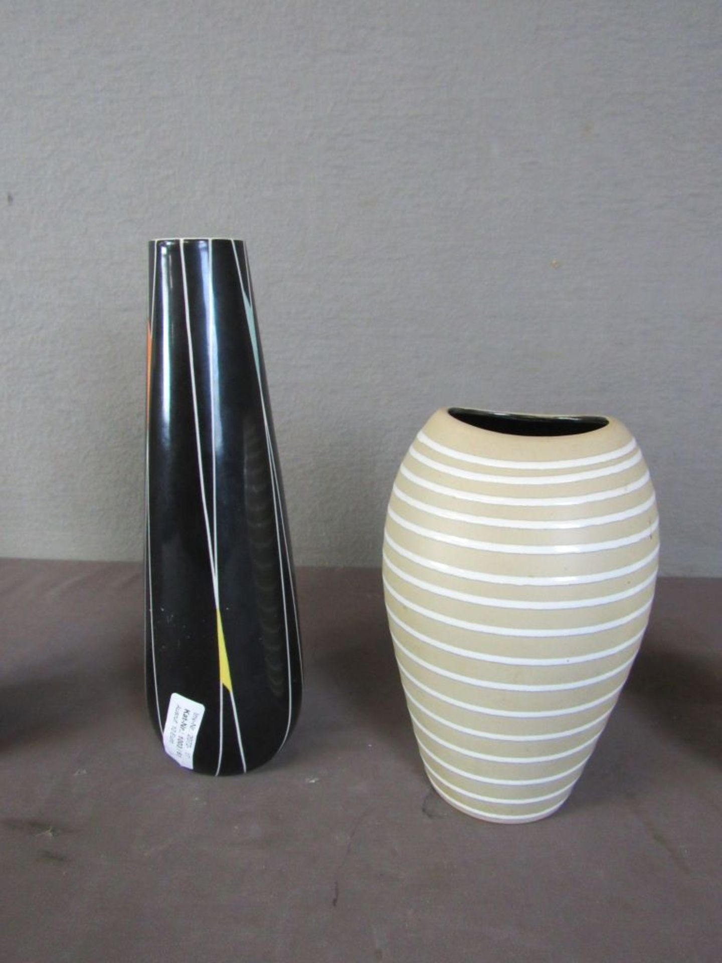 Vier Vintage 50er Jahre Vasen Keramik - Bild 4 aus 6