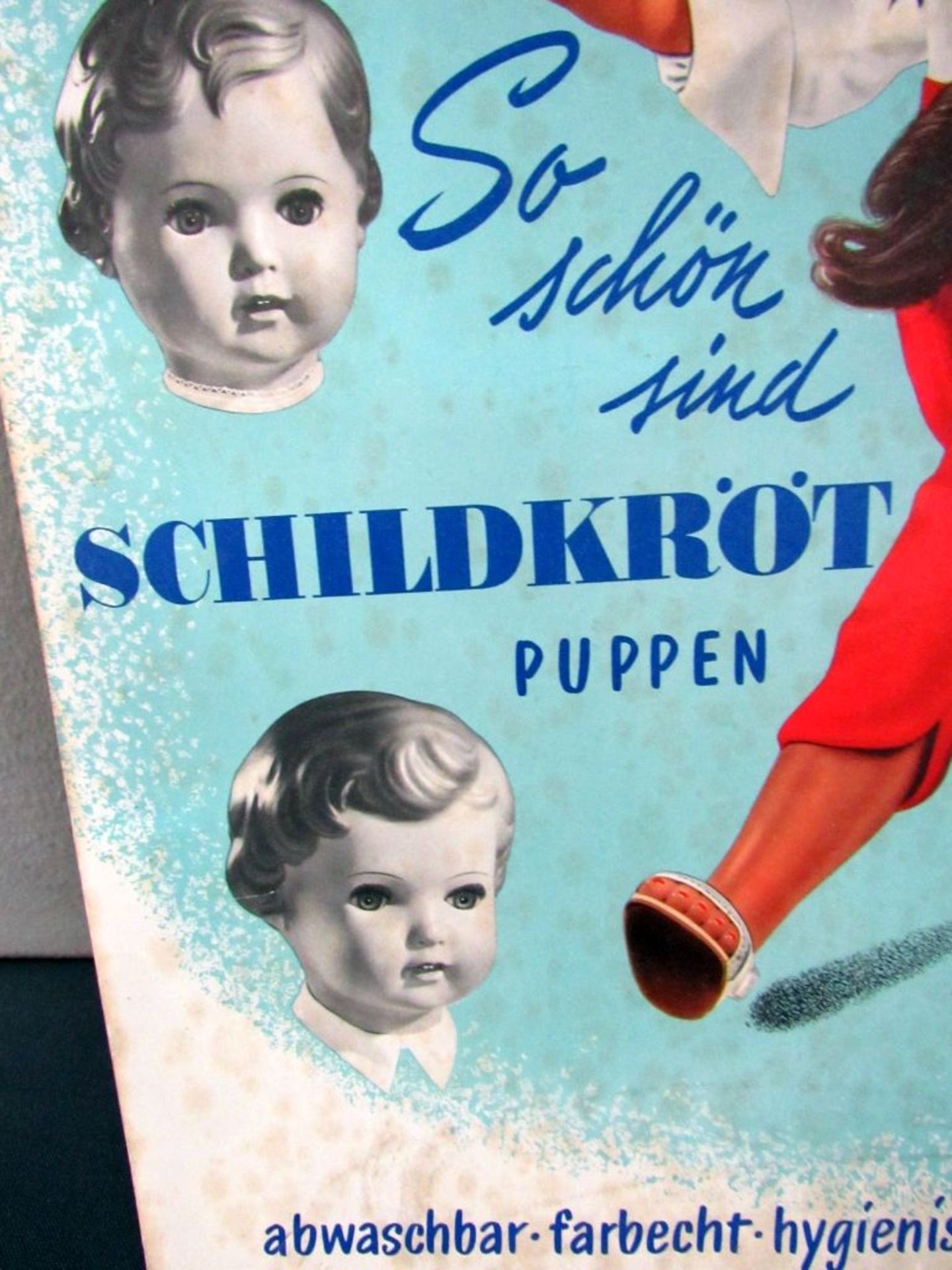 Reklameschild Pappe Schildkröt Puppen - Image 5 of 6