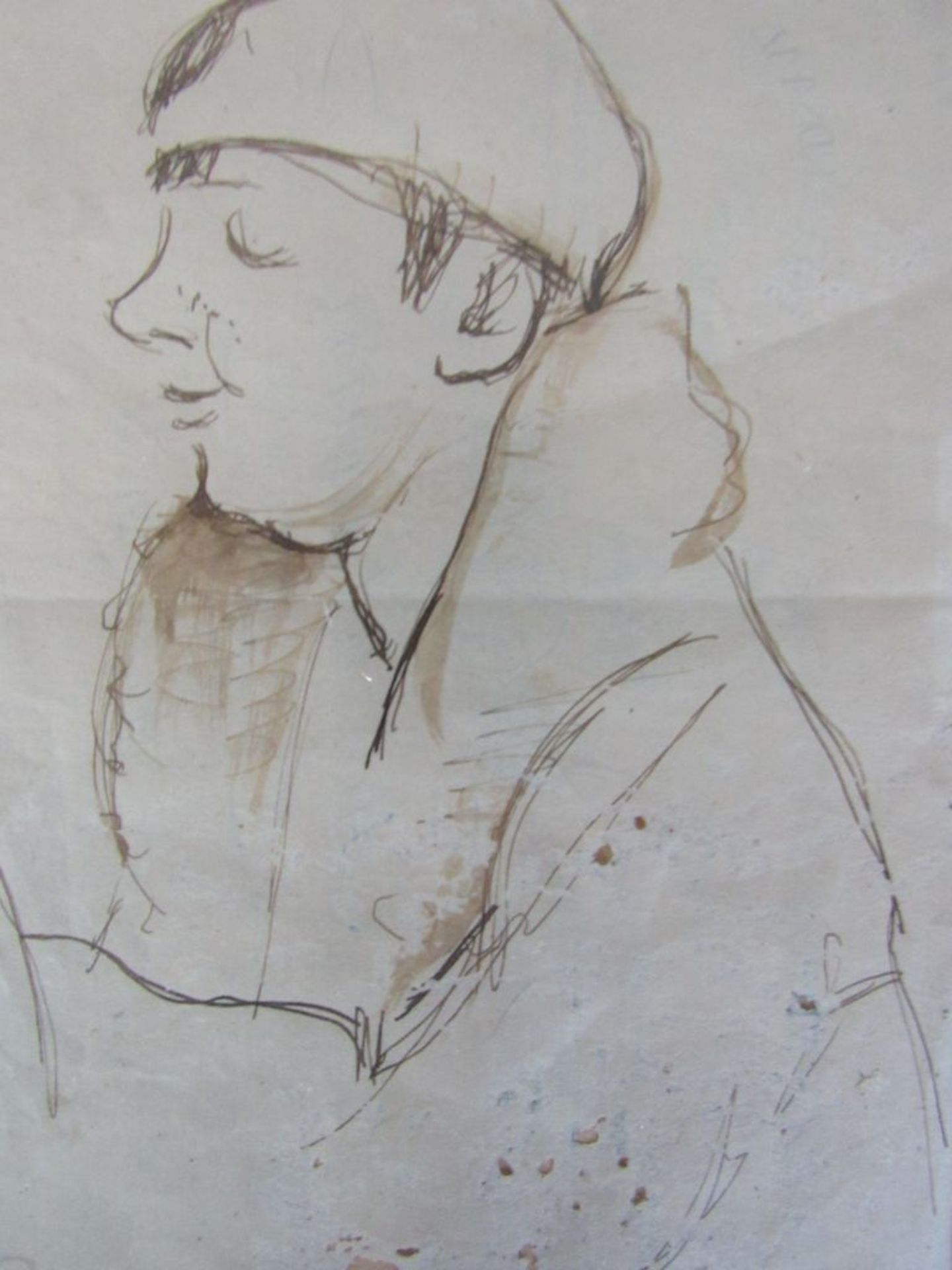 Zeichnung um 1920 Damenbildniss