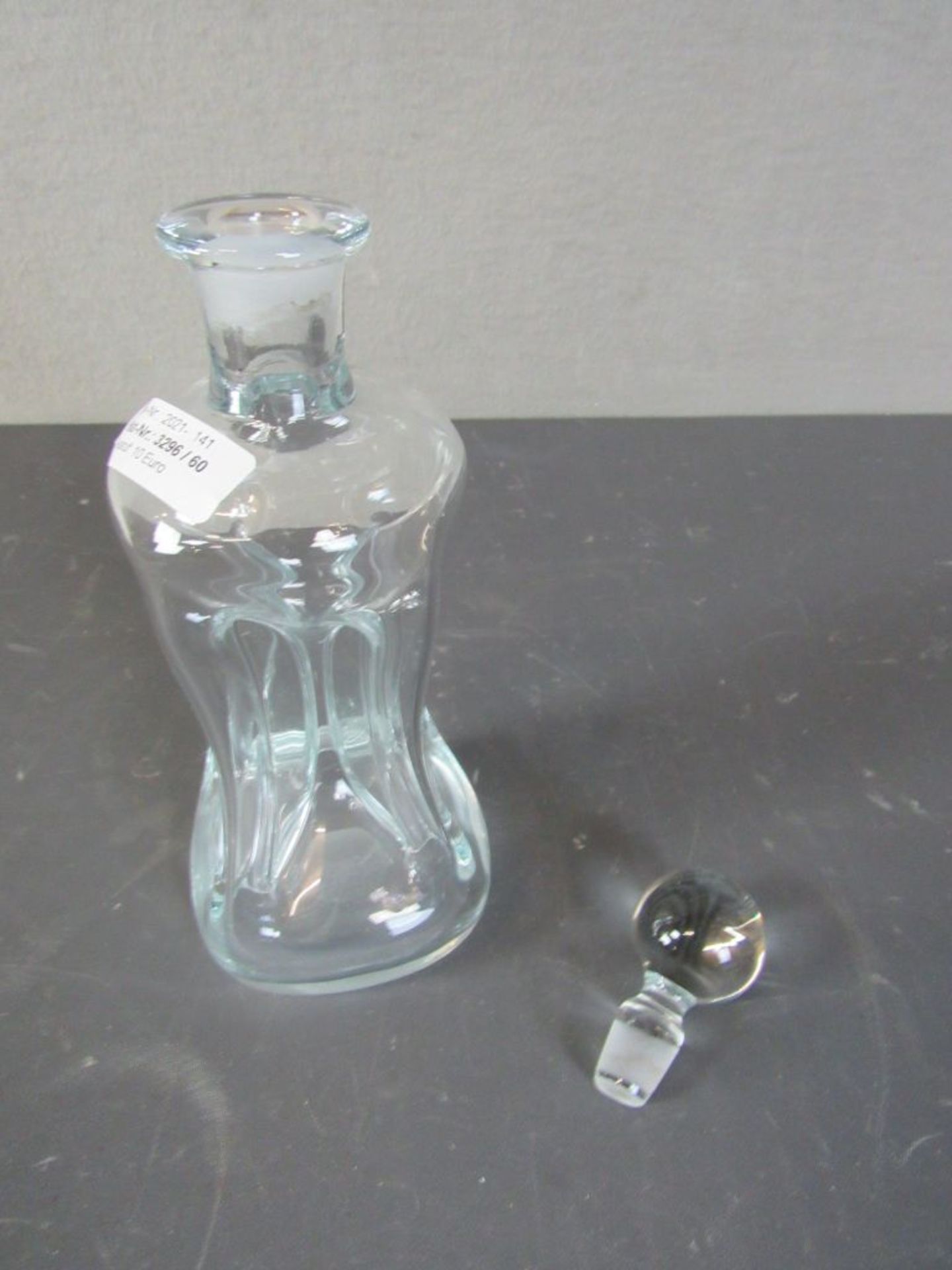 Glas Karaffe Gluggerflasche 26,5 cm - Bild 4 aus 5