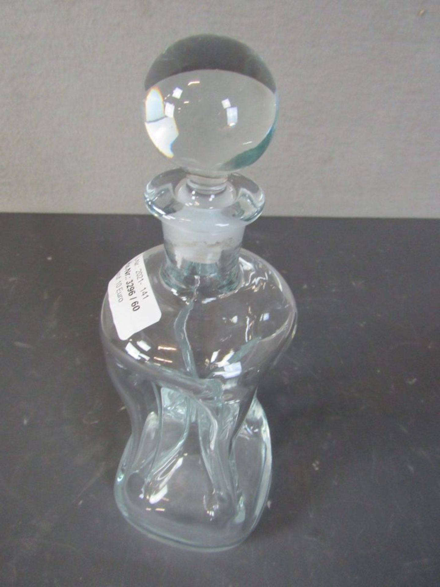 Glas Karaffe Gluggerflasche 26,5 cm - Bild 2 aus 5