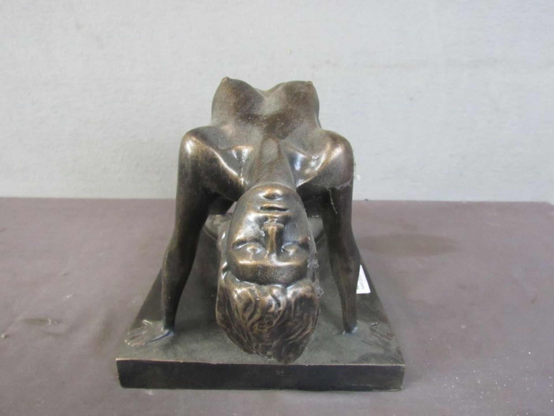 Bronzeskulptur weibliche Aktszene - Image 6 of 6