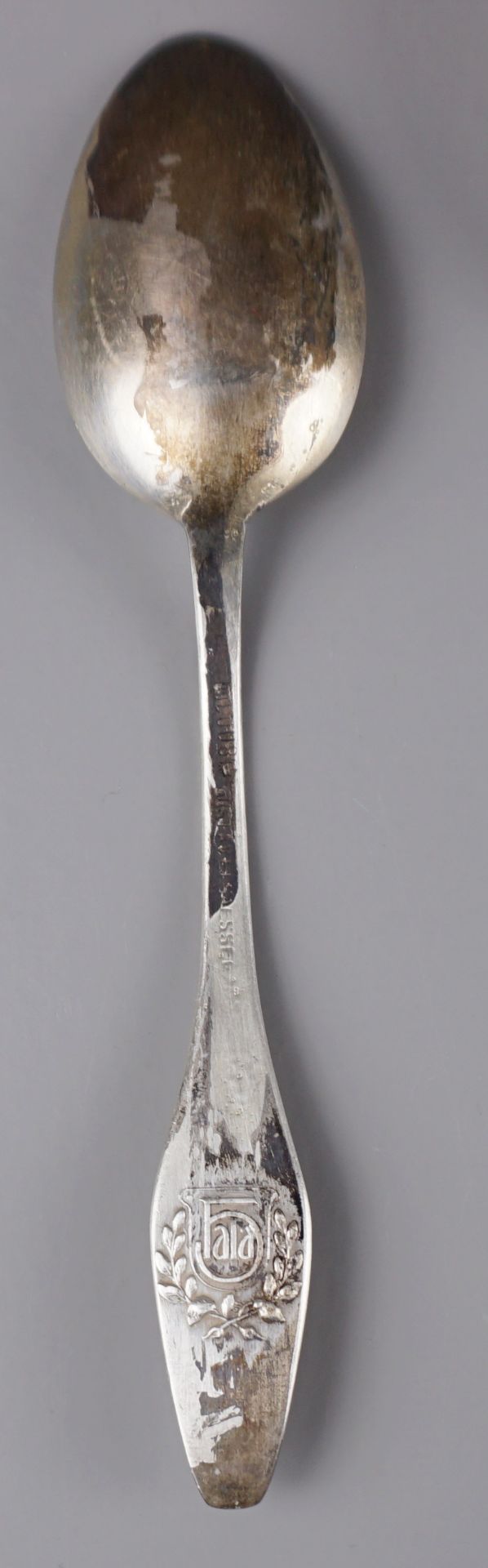 2 Mokkalöffel mit Lorbeerblattdekor, 800er Silber - Image 2 of 2