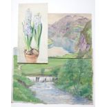 Konvolut Agnes Eger (1878, Spangenberg - 1955, Berlin), Landschaften und Blumenstillleben, 1924-193