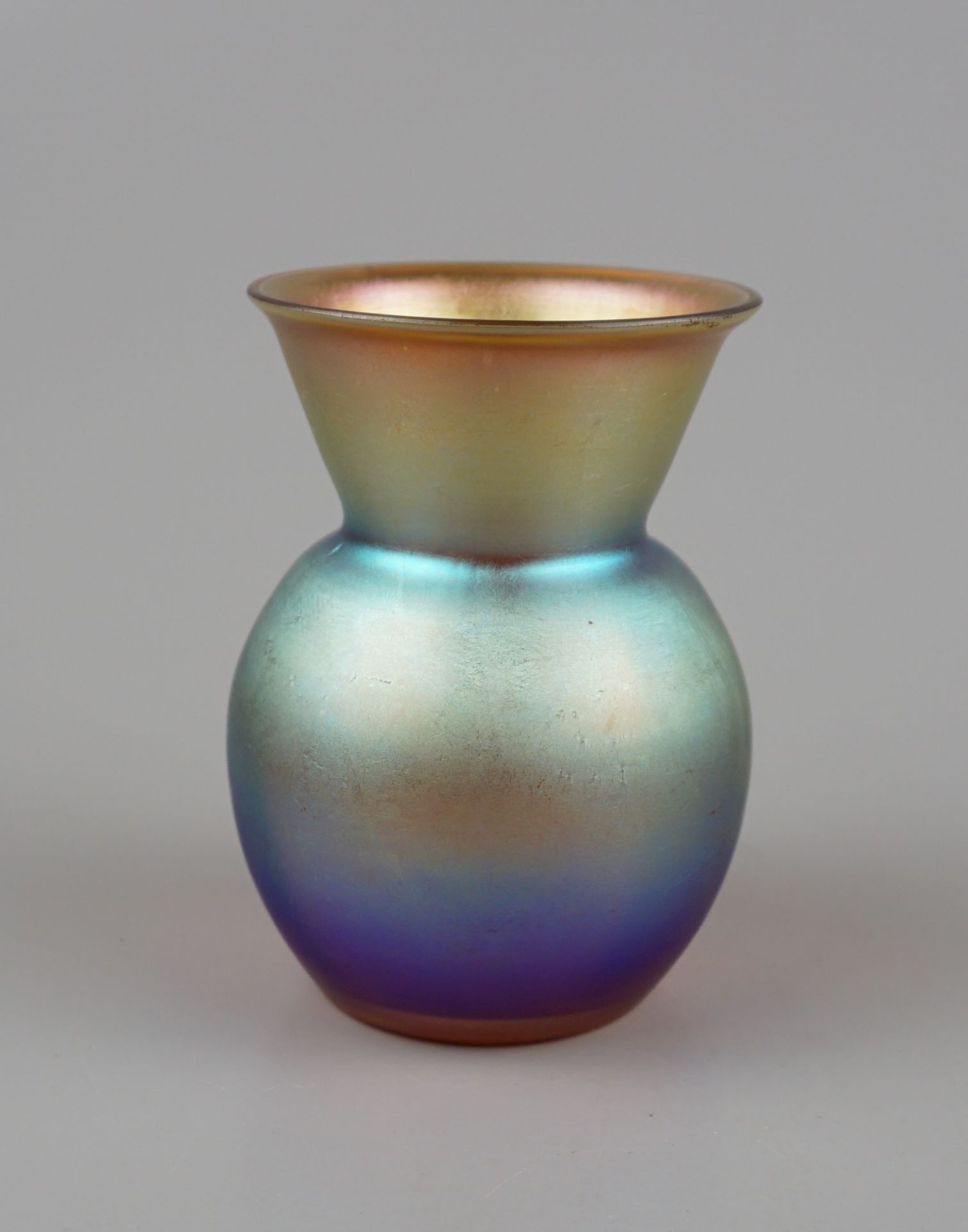 kleine Vase, WMF Myra, Karl Wiedmann (Dekortechnik), H.8cm